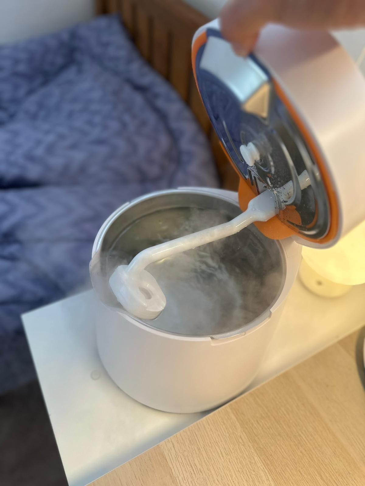 Carepod One Stainless Steel Humidifier for Large Room, Quiet & Safe for Baby, Only 3 Washable Parts & Easy to Clean, Ultrasonic Cool Mist Humidifiers for Bedroom, Filter-Free, Lasts 30Hrs (1Gal/4L) customer photo 1
