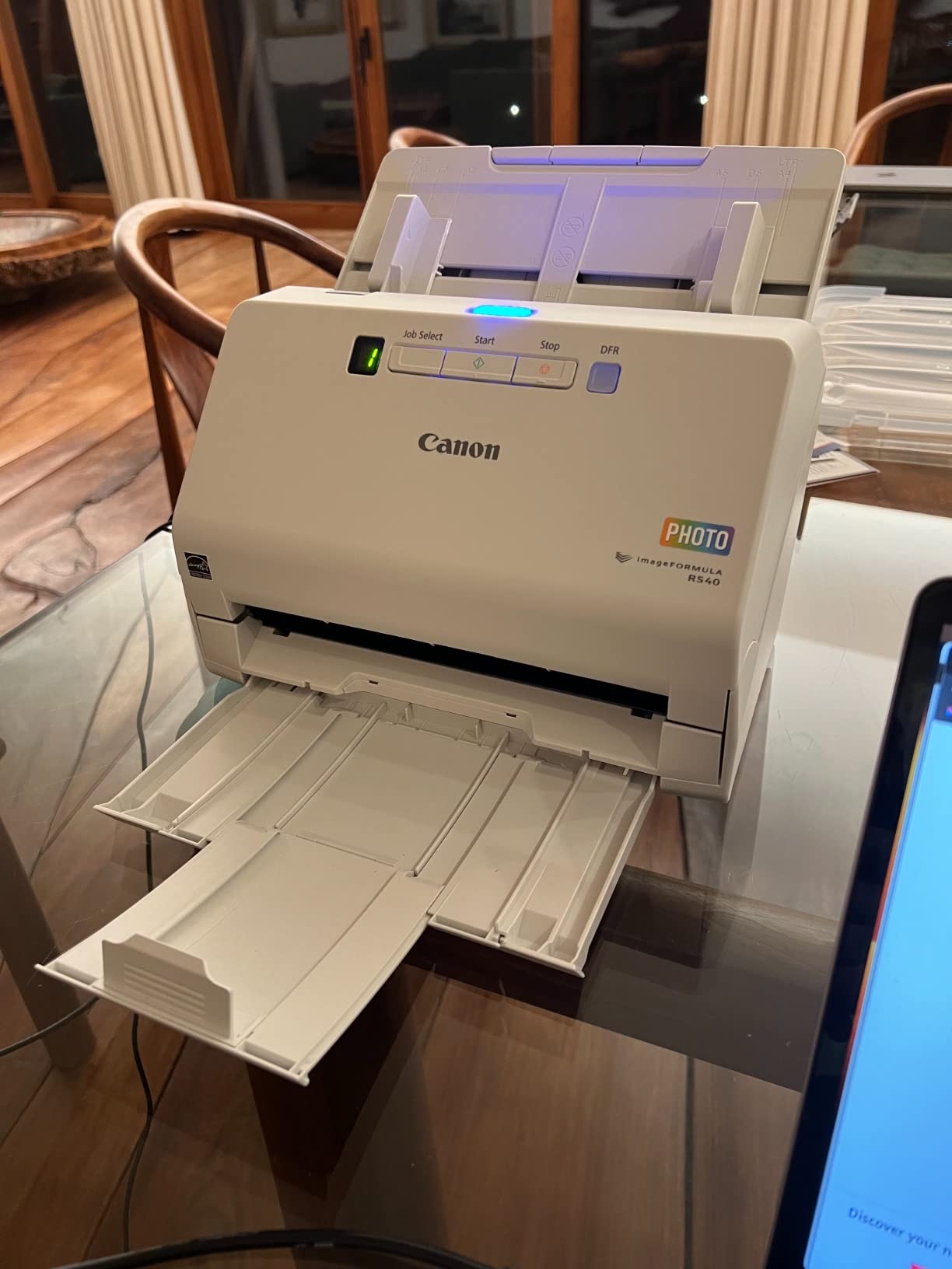 Canon imageFORMULA RS40 - Photo and Document Scanner, Auto Document Feeder, Windows and Mac, Scans Old and New Photos in Varying Sizes, USB Interface | Adf 40 Photos/60 Pages, Photos Up to 30 Ppm, Docs Up to 40 Ppm Duplex, Captureontouch, Carrier Sheet, Energy Star customer photo 1