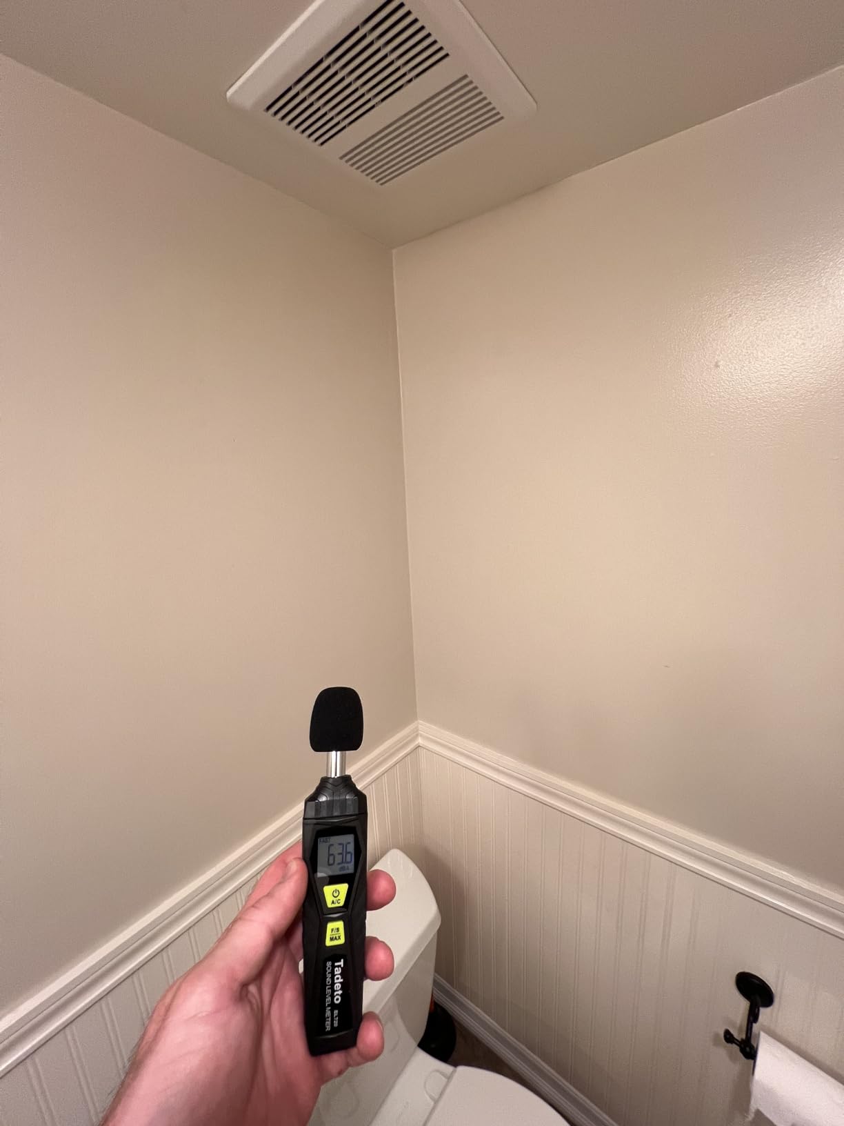 KAZE APPLIANCE SNP100, 100 CFM, 0.8 Sone, Energy Star Certified, No Attic Access Required Bathroom Exhaust Fan customer photo 1