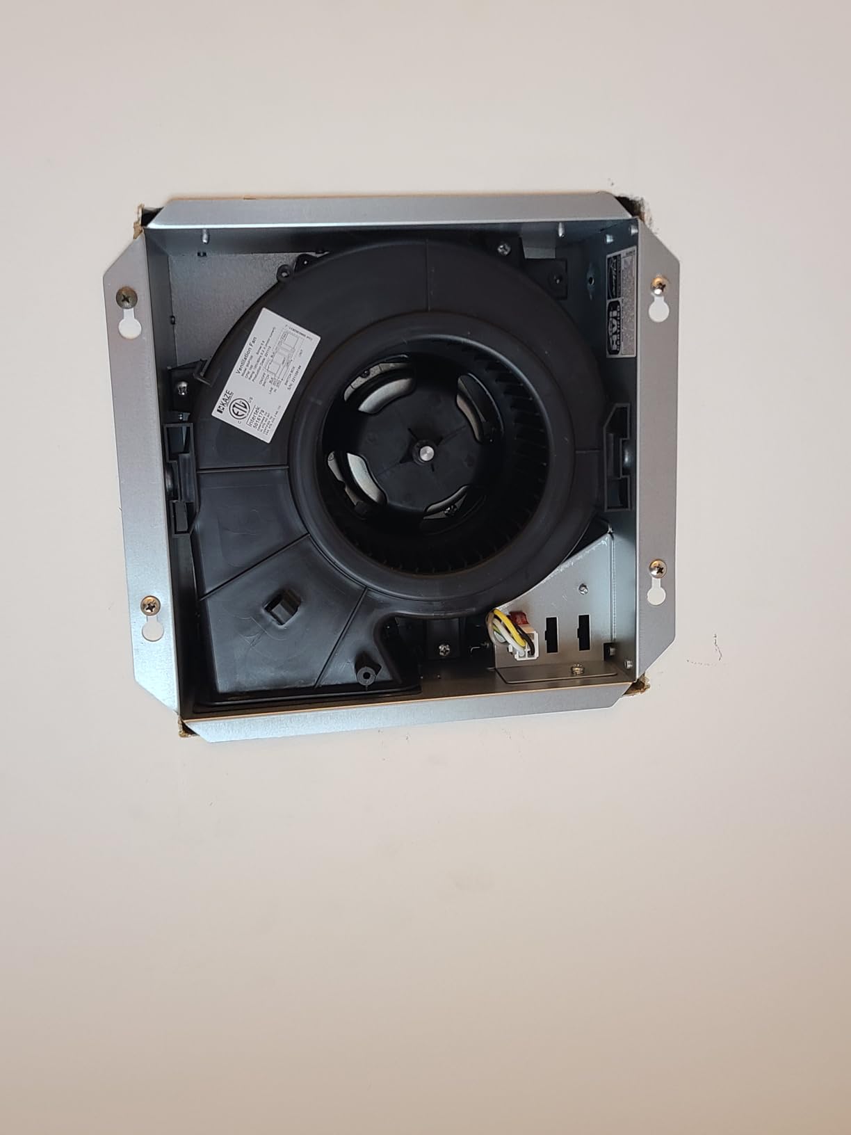 KAZE APPLIANCE SNP100, 100 CFM, 0.8 Sone, Energy Star Certified, No Attic Access Required Bathroom Exhaust Fan customer photo 2
