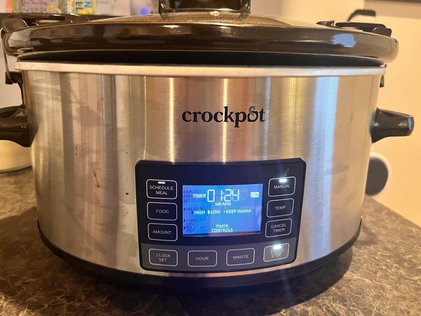 Crock-Pot 7-Quart Slow Cooker, Portable Programmable with Timer, Locking Lid, Stainless Steel customer photo 1