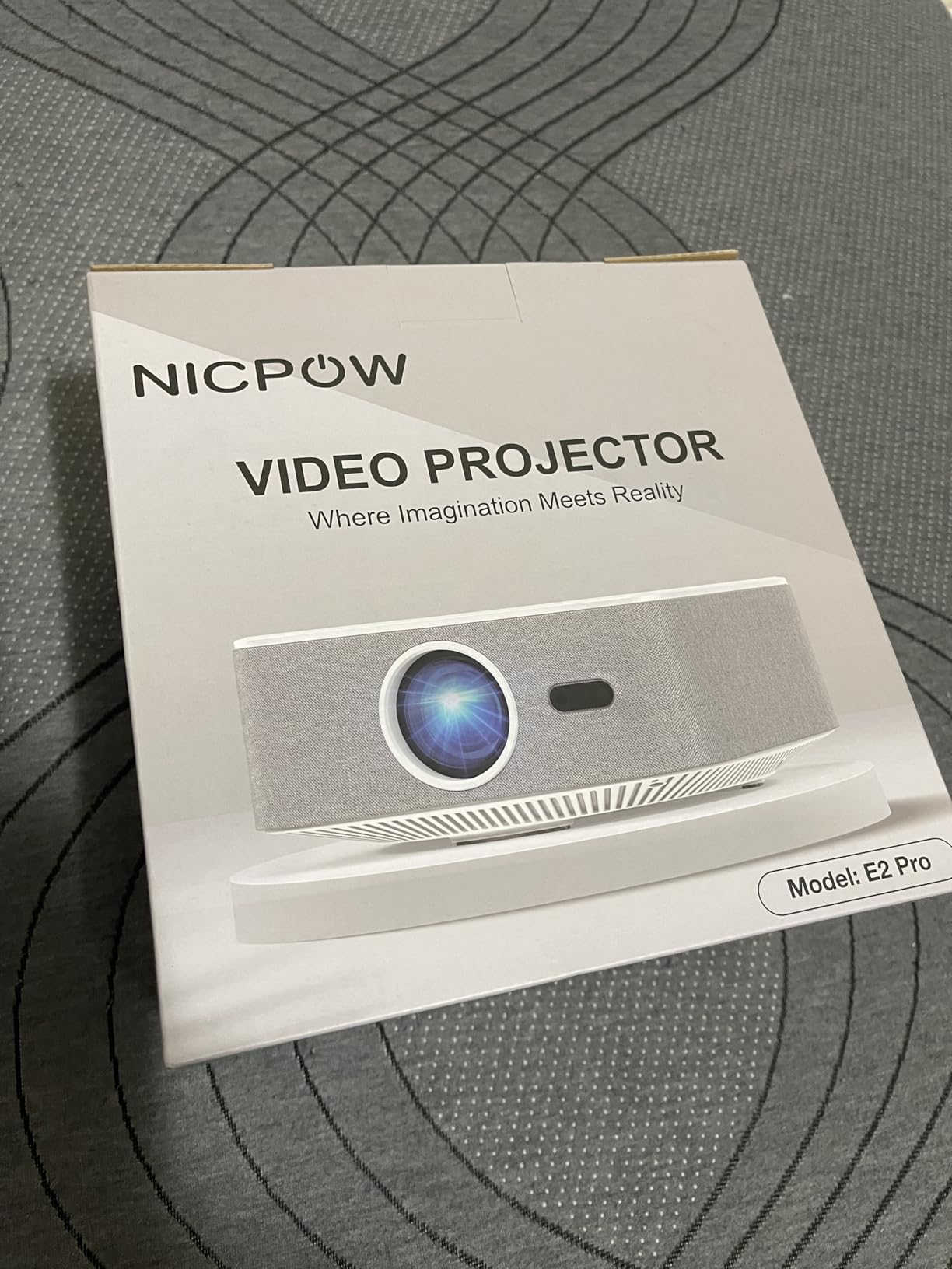 Mini Projector, NICPOW Upgrade Portable Outdoor Movie Projector, 1080P and 200