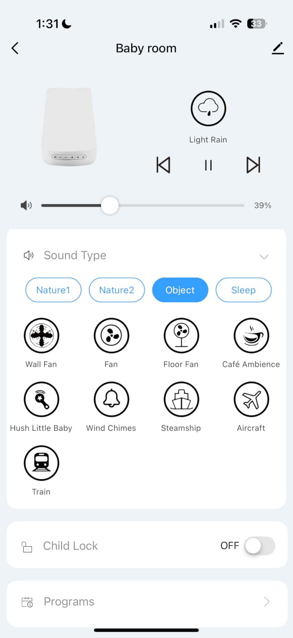 Baby Sound Machine, Momcozy White Noise Machine for Baby Sleeping with Night Light, Toddler Sleep Trainer 34 Soothing Sleep Sounds, Timer, App Remote Control, Personal Sleep Routine Alarm Clock(Blue) customer photo 1