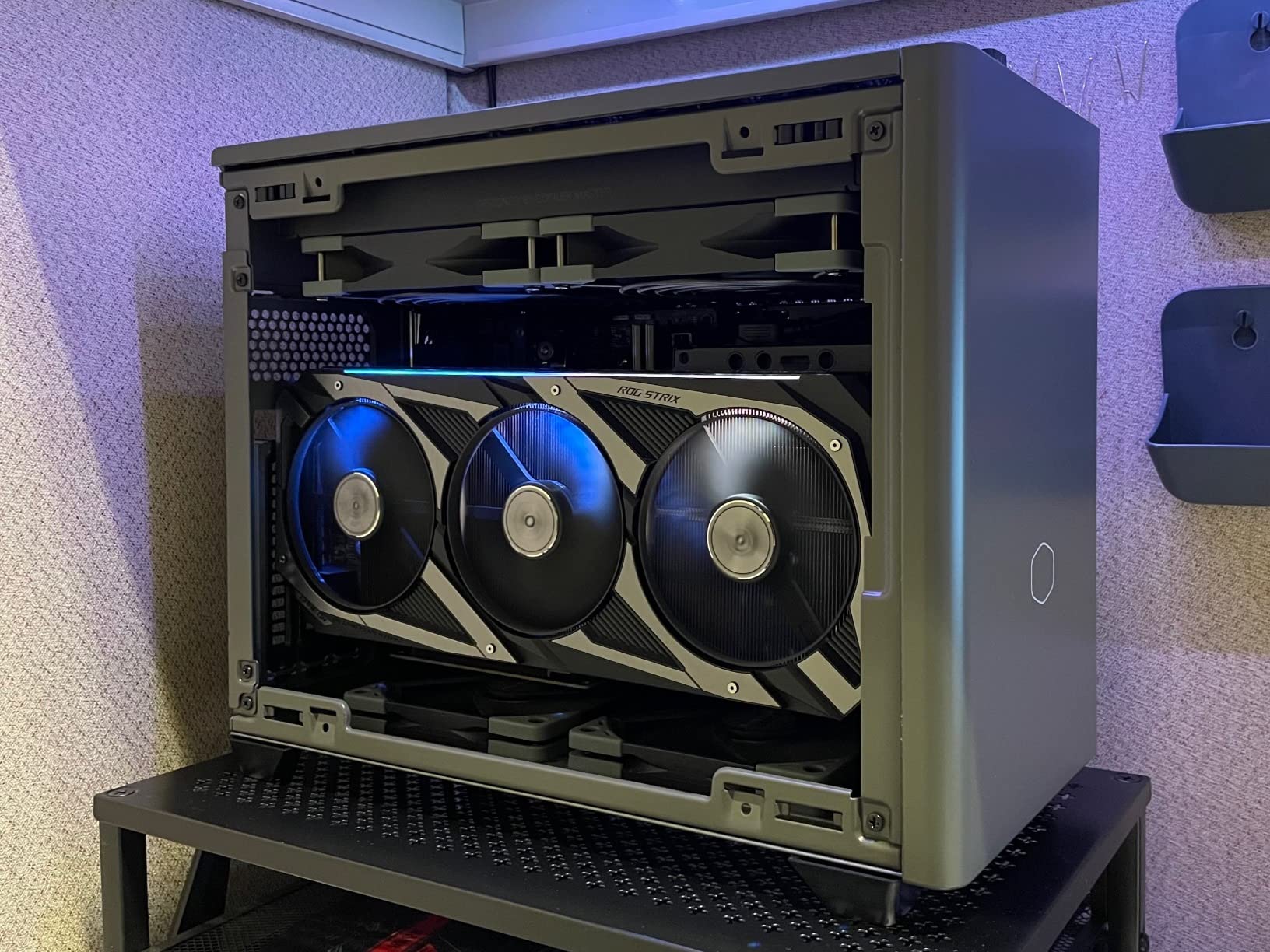Cooler Master NR200P MAX V2 Mini-ITX PC Case Bundle, 280mm AIO, 850W Gold | 357.6mm Graphics Card, Included 280mm AIO, Included 850W SFX Gold PSU, PCIe 5.1 Ready, Vertical GPU Mount, PCIe 4.0 Riser customer photo 2