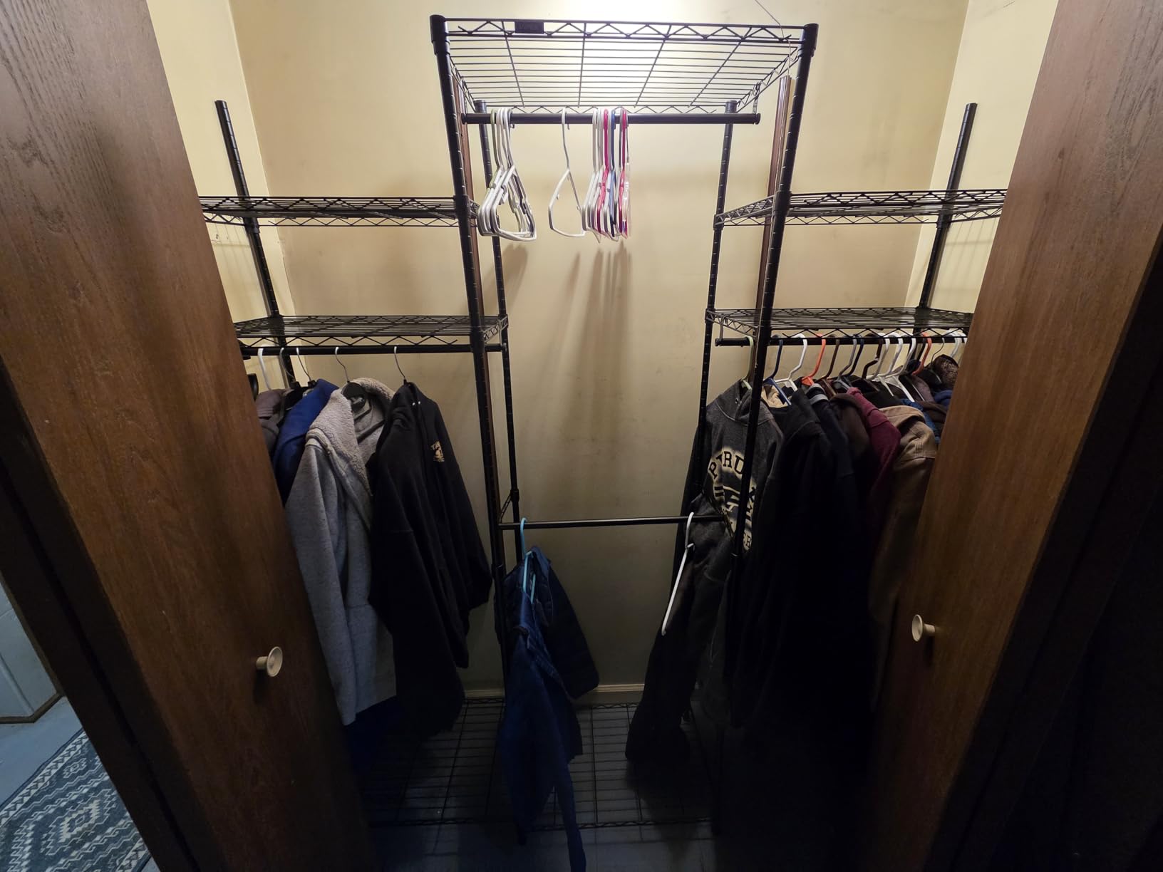 VIPEK V5 Heavy Duty Clothes Rack, Portable Closet Wardrobe with 4 Hanging Rods & 8 Shelves, Freestanding Adjustable Garment Rack for Bedroom, Walk-in Closet, 890 lbs Capacity, Black, 68.9 L customer photo 2