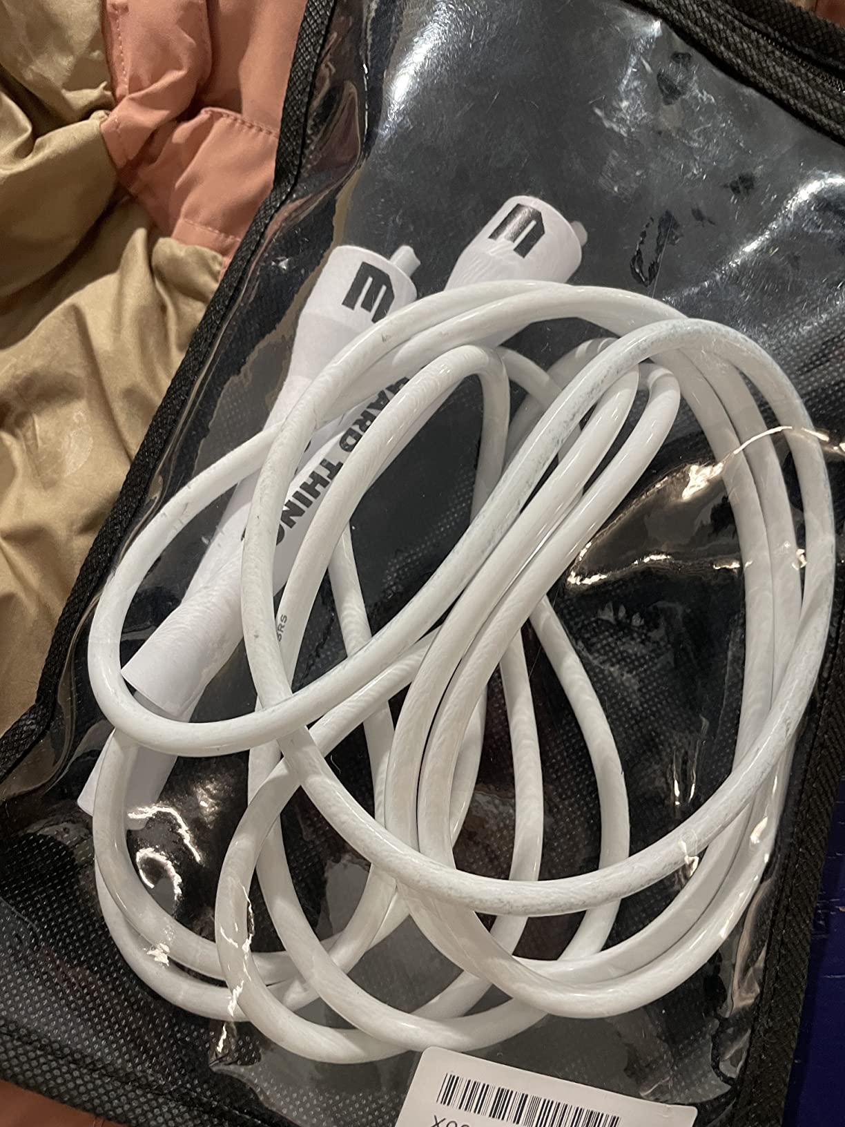 Elite Jumps 6mm PVC Jump Rope, Adjustable Skipping Rope | Non-kinking PVC cord. Unbreakable handles. Smooth rotation. For cardio and boxing. customer photo 2