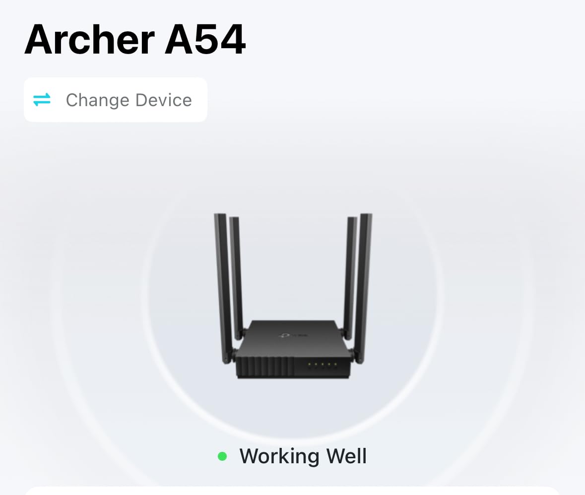 TP-Link AC1200 WiFi Router (Archer A54) - Dual Band Wireless Internet Router, 4 x 10/100 Mbps Fast Ethernet Ports, EasyMesh Compatible, Support Guest WiFi, Access Point Mode, IPv6 & Parental Controls customer photo 1