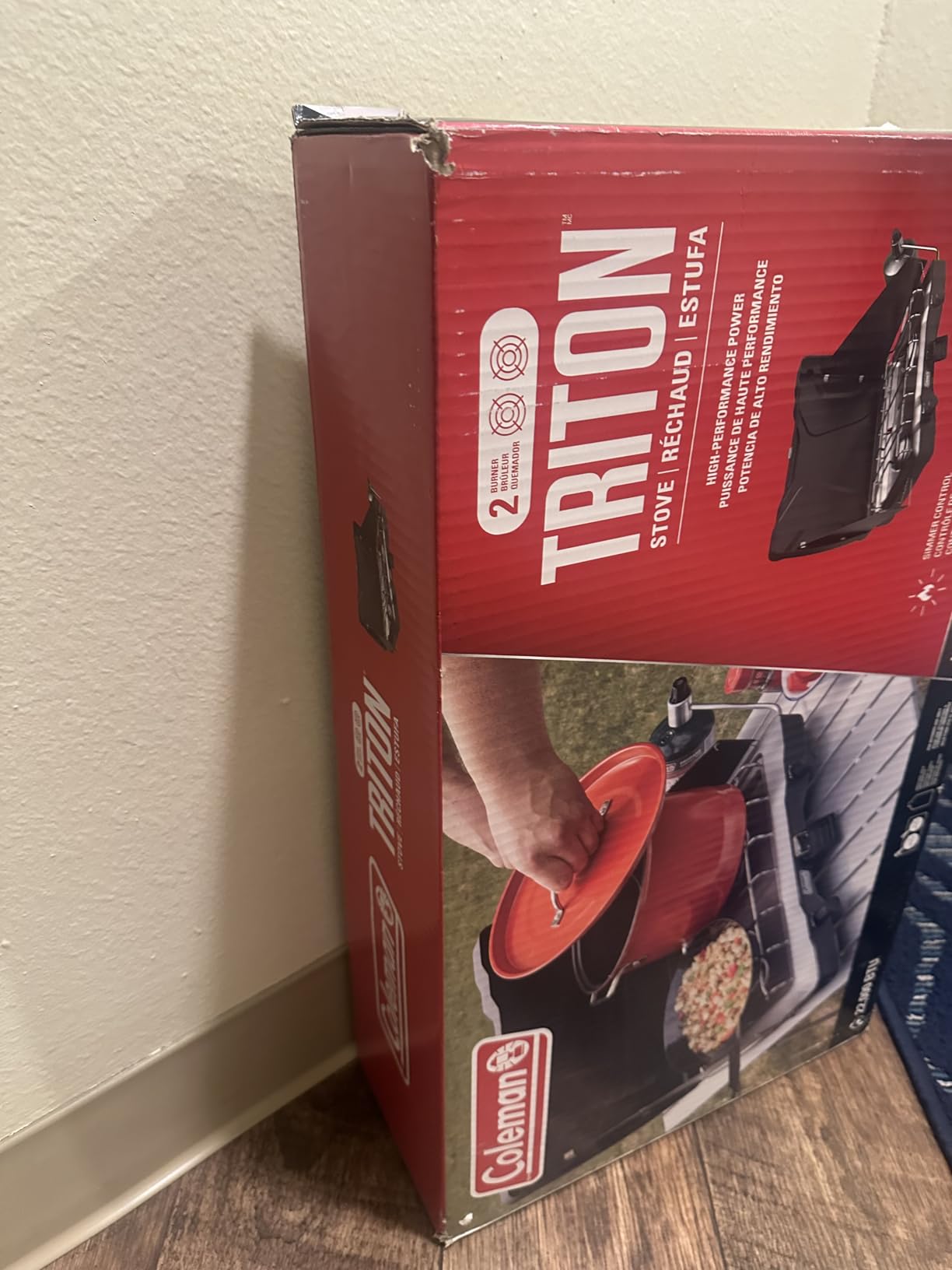 Coleman Triton 2-Burner Propane Stove, Portable Camping Cooktop with 2 Adjustable Burners & Wind Guards, 22,000 BTUs of Power for Camping, Tailgating, Grilling, BBQ, & More customer photo 2