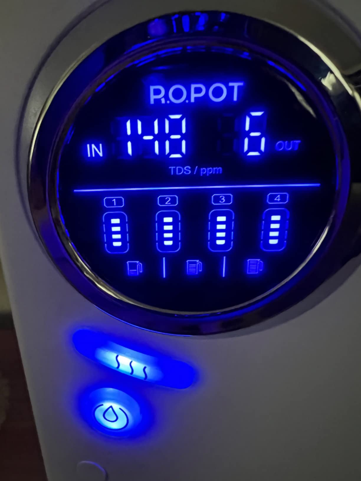 Bluevua RO100ROPOT Countertop Reverse Osmosis Water Filter System, Portable RO Filtration with Remineralization, No Installation, WQA Certified - ROPOT, 5-Stage RO customer photo 2