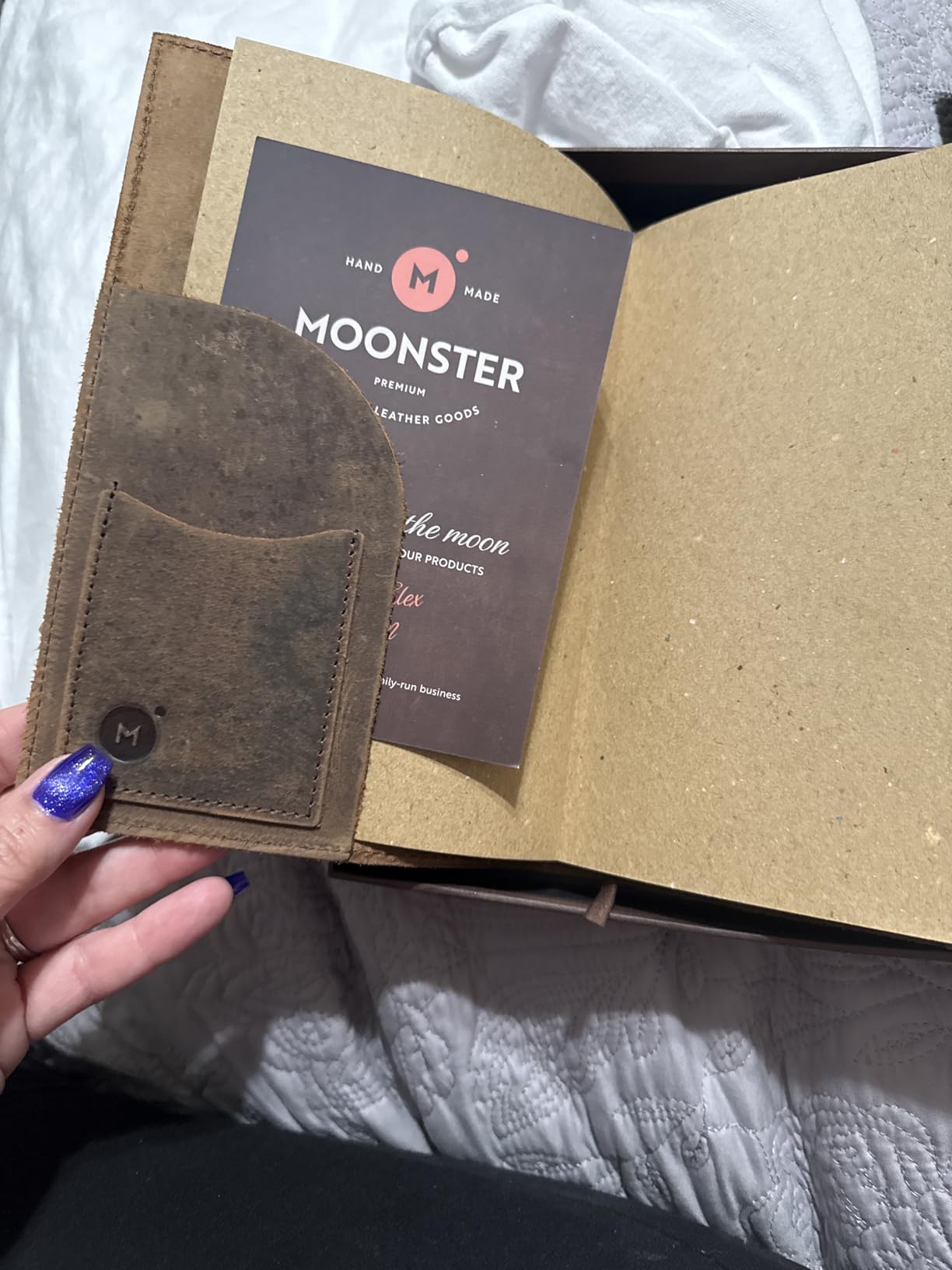 moonster Leather Journal Refillable Notebook - Vintage Handmade Leather Bound Journal for Women and Men, Classic Leather Notebook with Pen for Writing, Travel, Bible Notes - Premium Journal Notebook customer photo 1