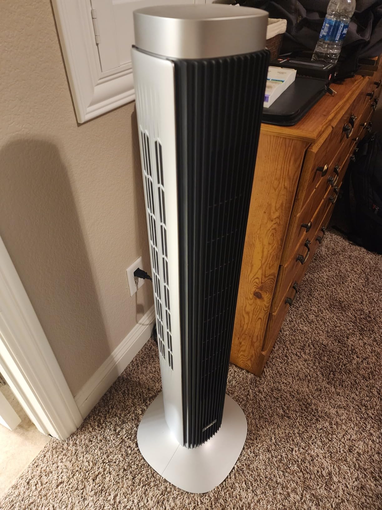 DREO Tower Fan for Bedroom, Standing Oscillating Fan with 40ft Far Airflow, 20dB Quiet, 12 Speeds, 28ft/s Velocity, Smart Control, DC Motor, 42 inch, 90° Oscillation, 4 Modes, 12H Timer, Pilot Pro S customer photo 2