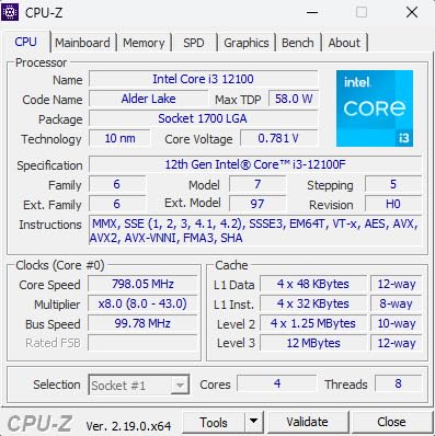 Intel Core i3-12100F desktop processor, featuring PCIe Gen 5.0 & 4.0 support, DDR5 and DDR4 support. Discrete graphics required. customer photo 2