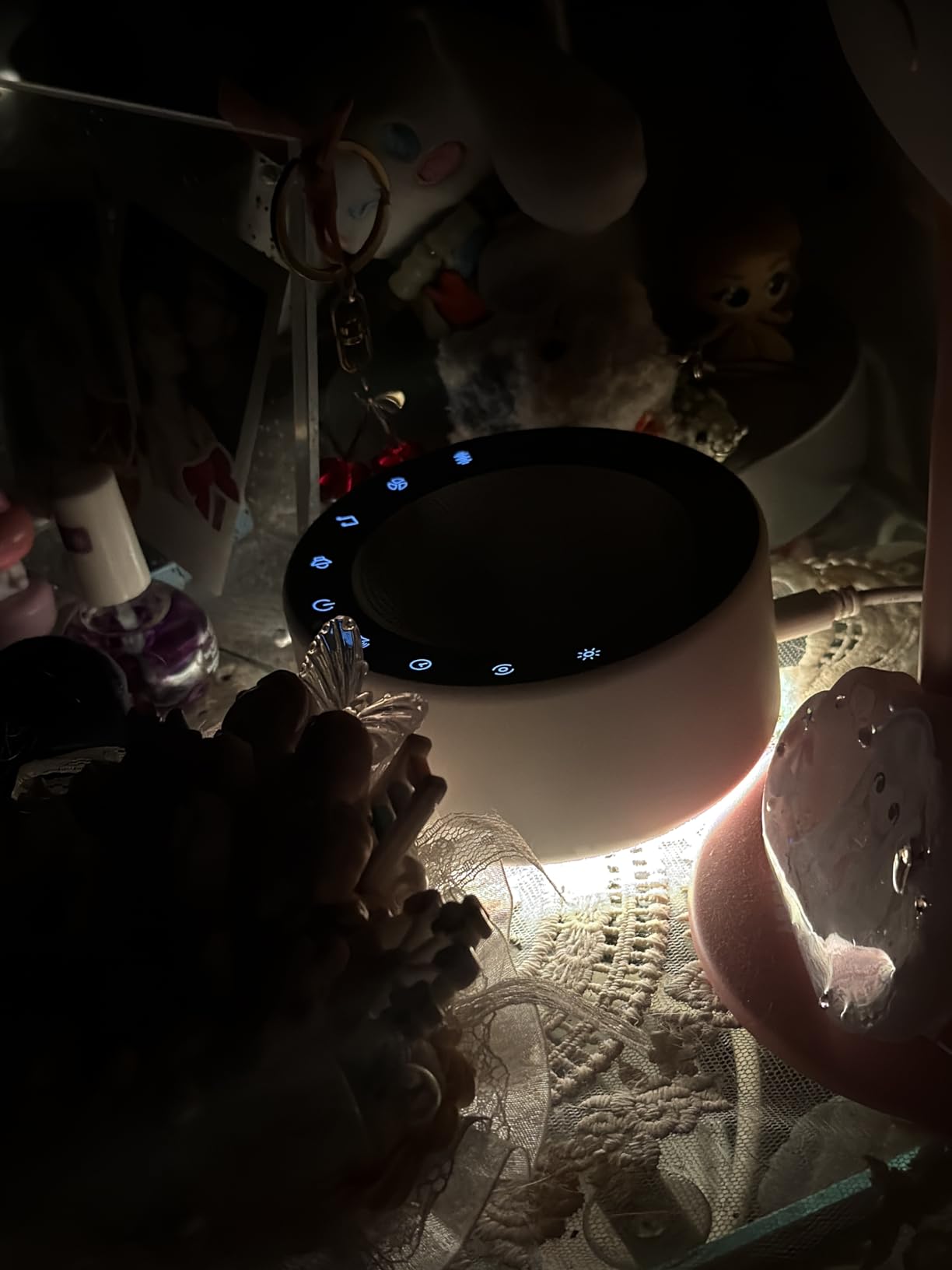 Kipcush White Noise Machine for Baby & Adults, 30 Soothing Sounds, Sleep Sound Machine with 8 Color Night Light, Memory Function, White Noise for Sleeping, Nursery, Office, Travel & Relaxation customer photo 2