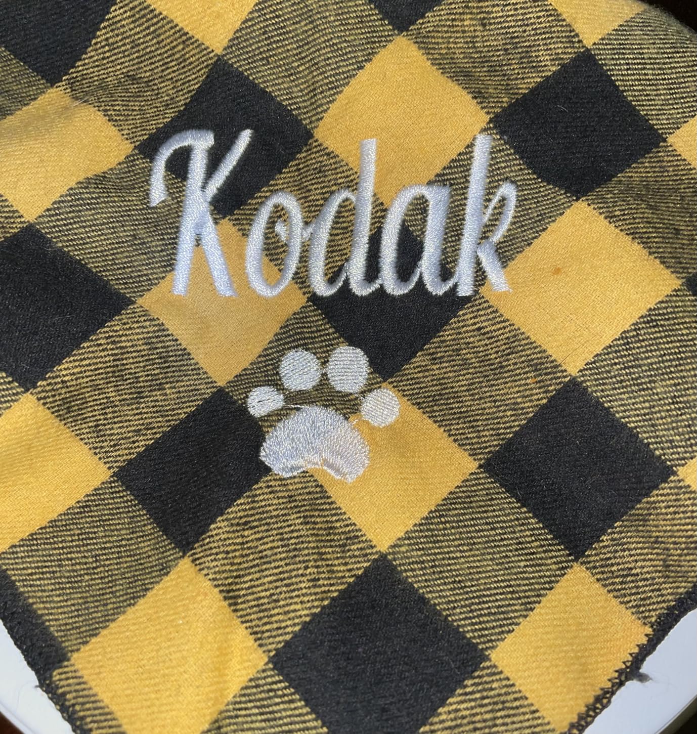 Ulico Personalized Dog Bandanas, Custom Embroidered Name Dog Pet Scarf customer photo 1