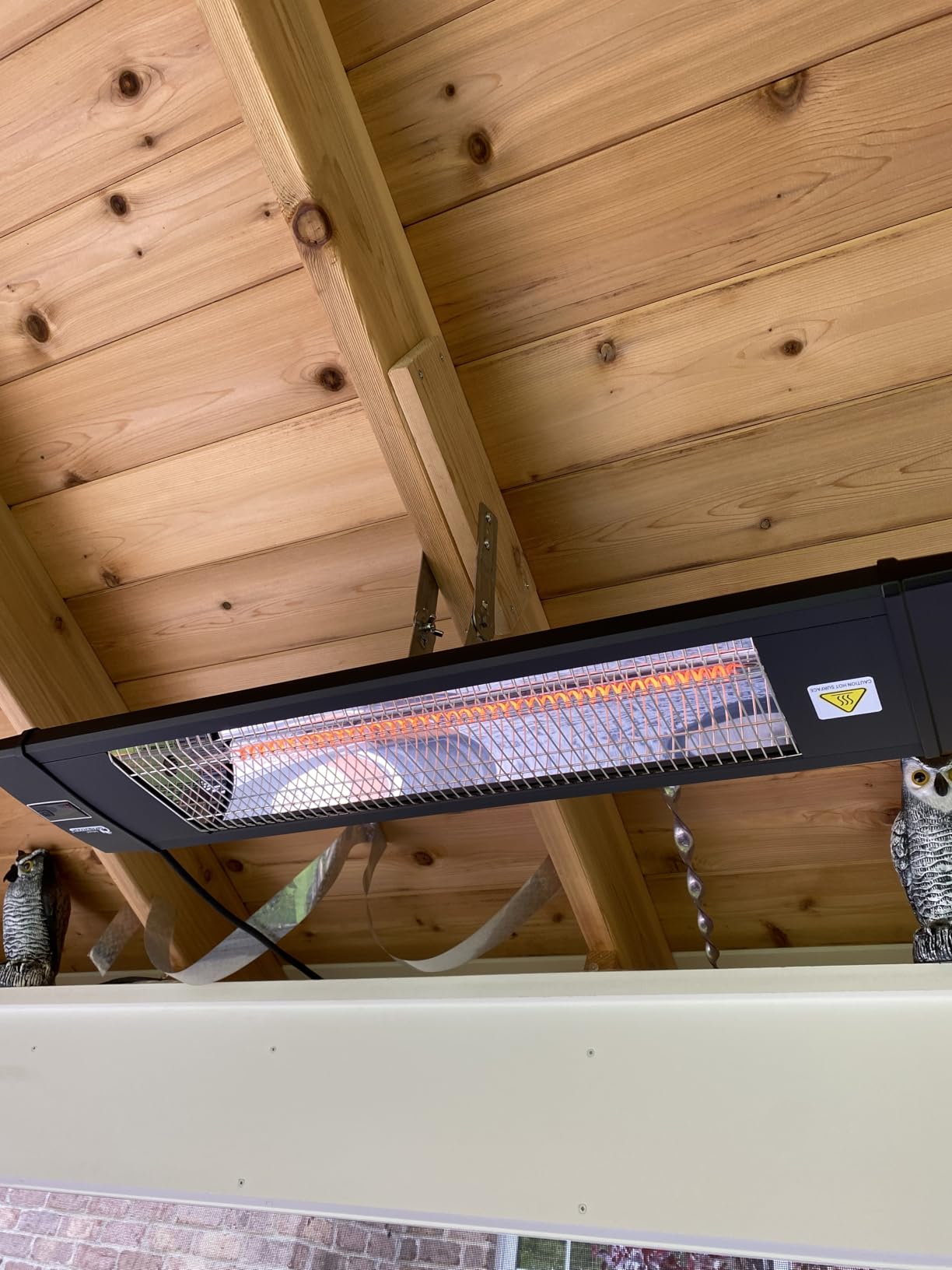 DR. INFRARED HEATER DR-239 3000W Indoor & Outdoor Infrared Patio Heater, Wall or Ceiling Mount, IP55 Weatherproof, Commercial or Residential, 220V-240V Electric Heater with Remote & Mounting Kit customer photo 1