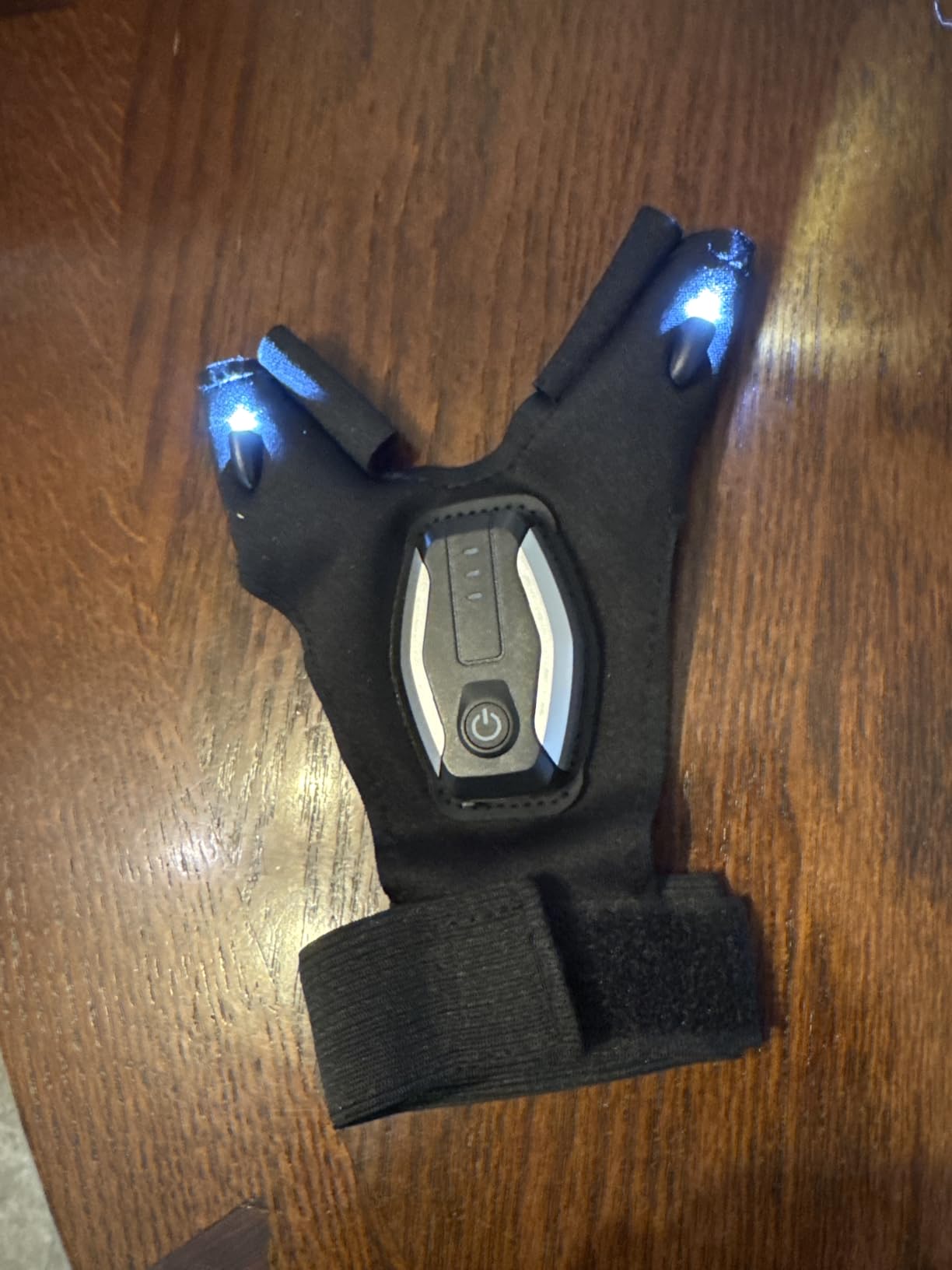Gifts for Men LED Flashlight Gloves, Anniversary Birthday Gifts for Men Dad Him Husband Boyfriend, Dad Gifts for Fishing Auto Repair, Camping Essentials Cool Gadgets Tools for Men customer photo 1