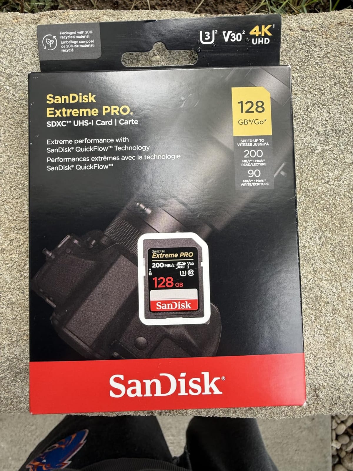 SanDisk 128GB Extreme PRO SDXC UHS-I Memory Card - C10, U3, V30, 4K UHD, SD Card - SDSDXXD-128G-GN4IN customer photo 2