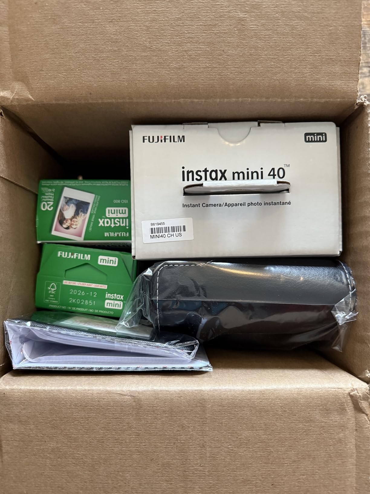 Instax Mini 41 Instant Camera Vintage Black. + Fujifilm Value Pack (40 Sheets) + Shutter Accessories Bundle customer photo 2