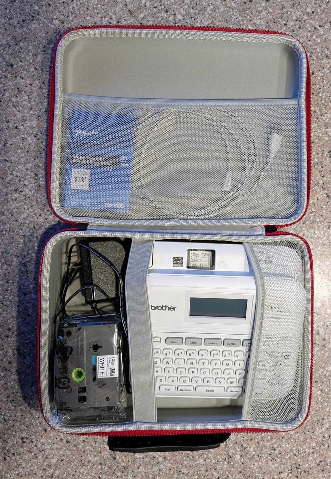 Brother P-Touch PT-D410 Home / Office Advanced Label Maker | Connect via USB to Create and Print on TZe Label Tapes up to ~3/4 inch, White | USB-Connected Label Maker, Prints on Brother Tze Tapes Up to 18mm . Includes Sample Tape, AC Adapter and USB Cable customer photo 2