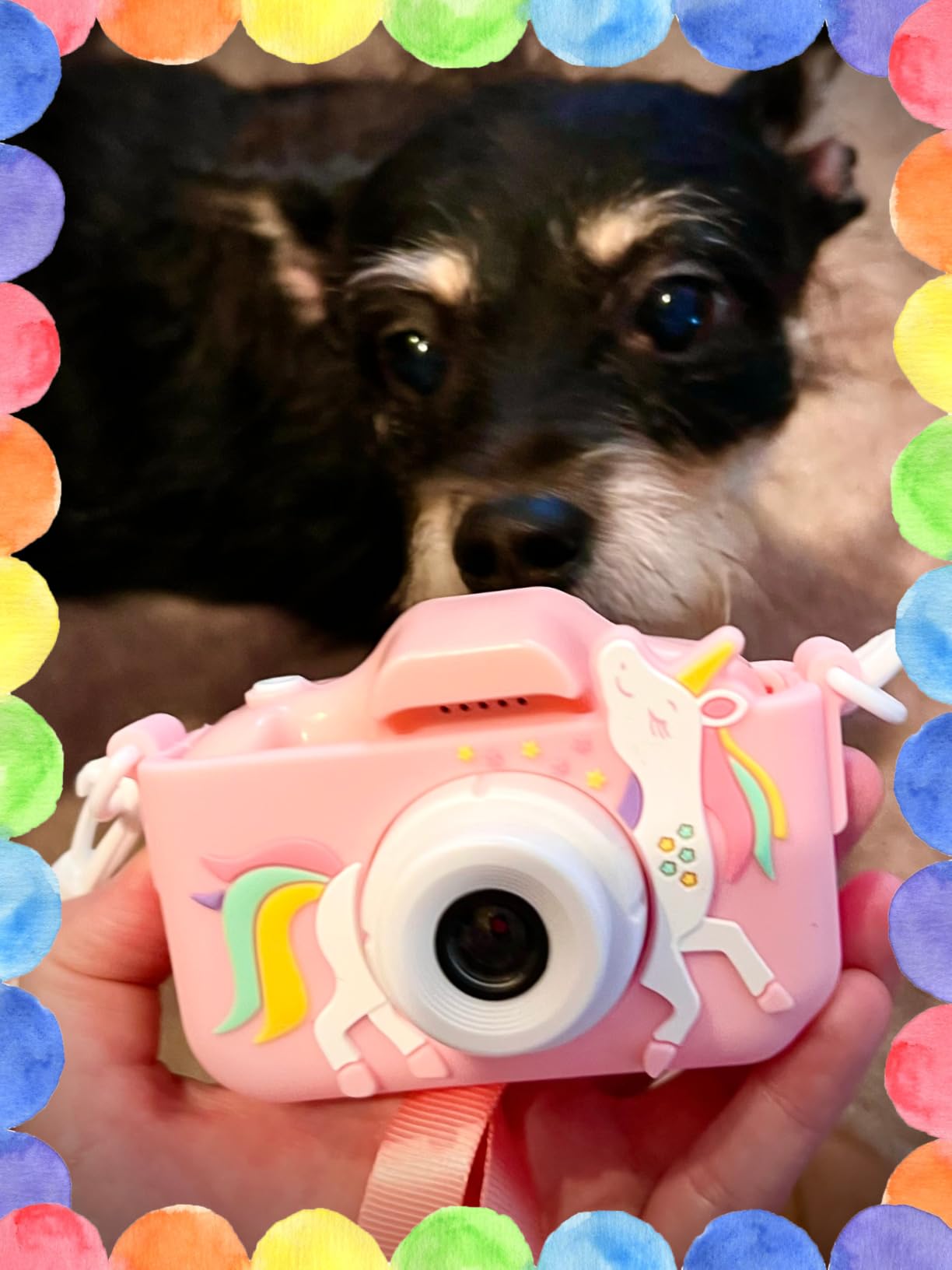 Goopow Kids Camera Toys for 3-8 Year Old Girls Boys, Children Digital Video Camcorder Camera with Cartoon Soft Cover, Best Chritmas Birthday Festival Gift for Kids customer photo 1