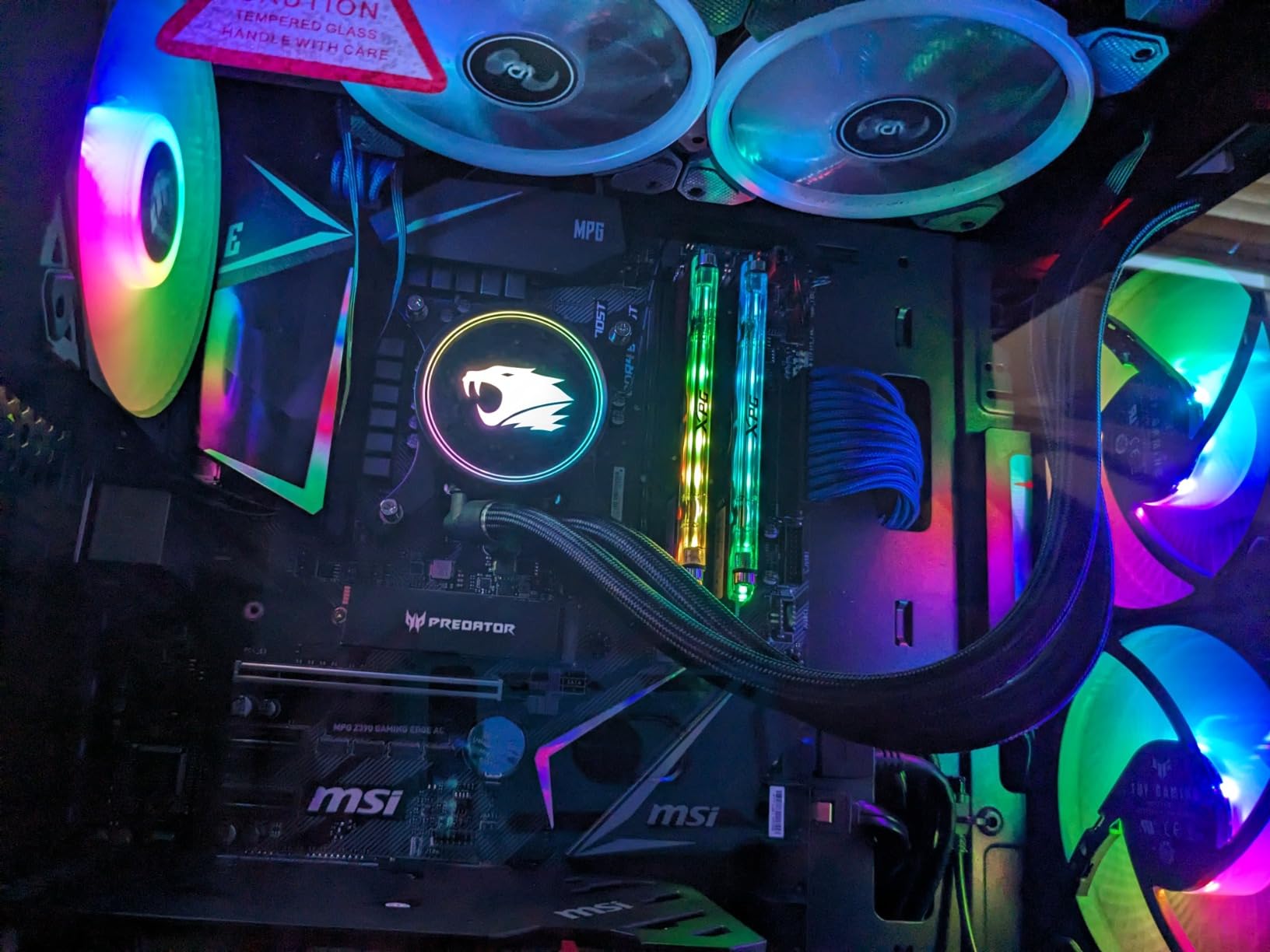 ASUS TUF Gaming TF120 ARGB Chassis Fan 3-Pack - Customizable LEDs, Fluid Dynamic Bearing, 120mm PWM customer photo 1
