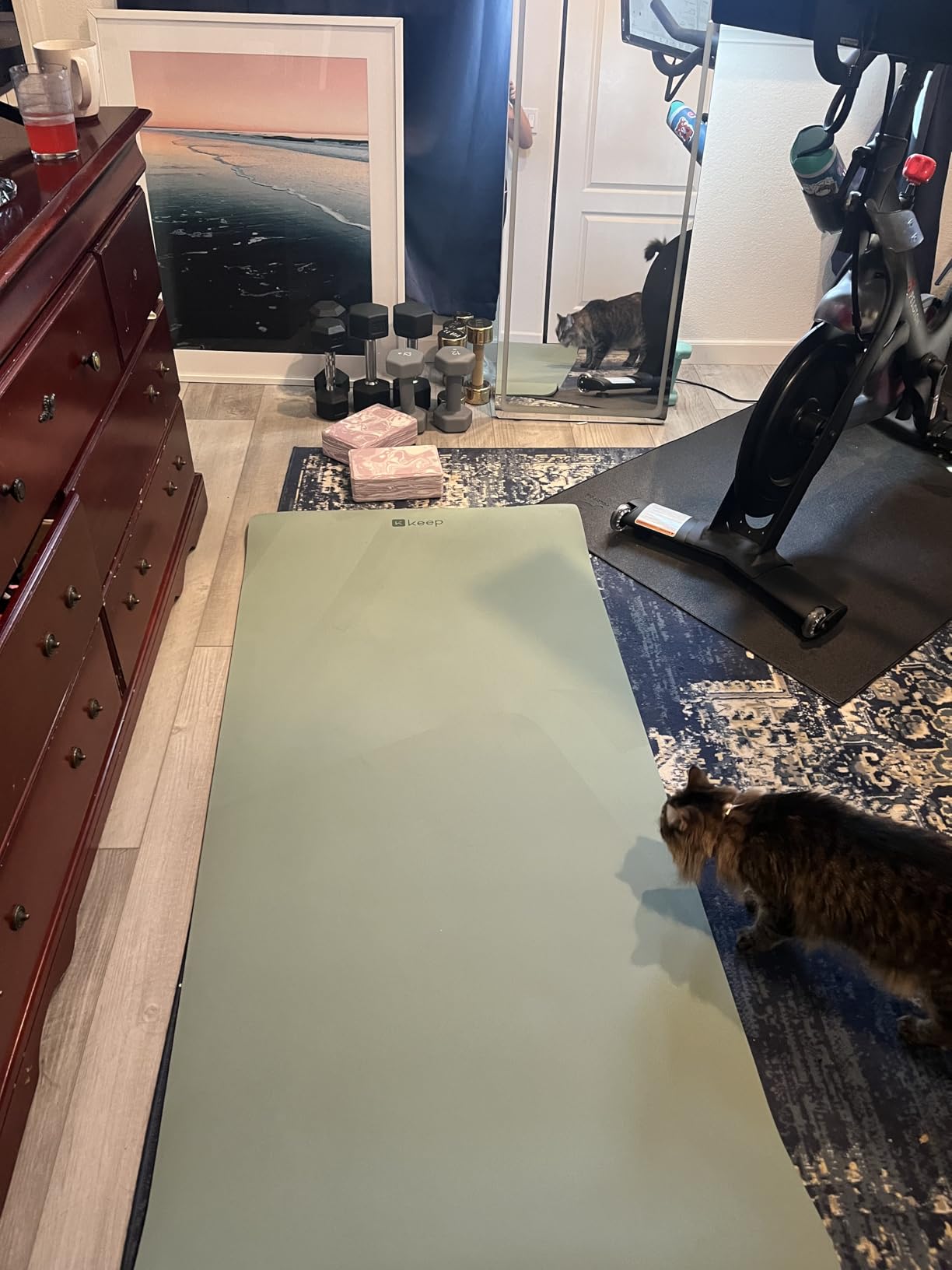 KEEP Extra Wide Yoga Mat, 7mm Thick 72