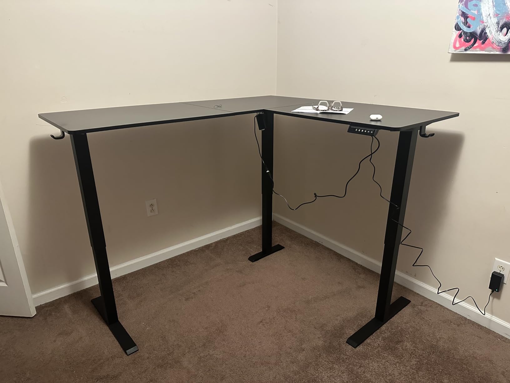 ErGear L Shaped Standing Desk, 63