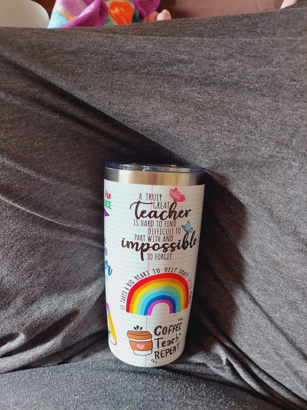 Teacher Gifts,Teacher Appreciation Gifts,Teachers Christmas Birthday Gift from Students,Back to School Gift for Women,20oz Stainless Steel Tumbler Cup customer photo 1
