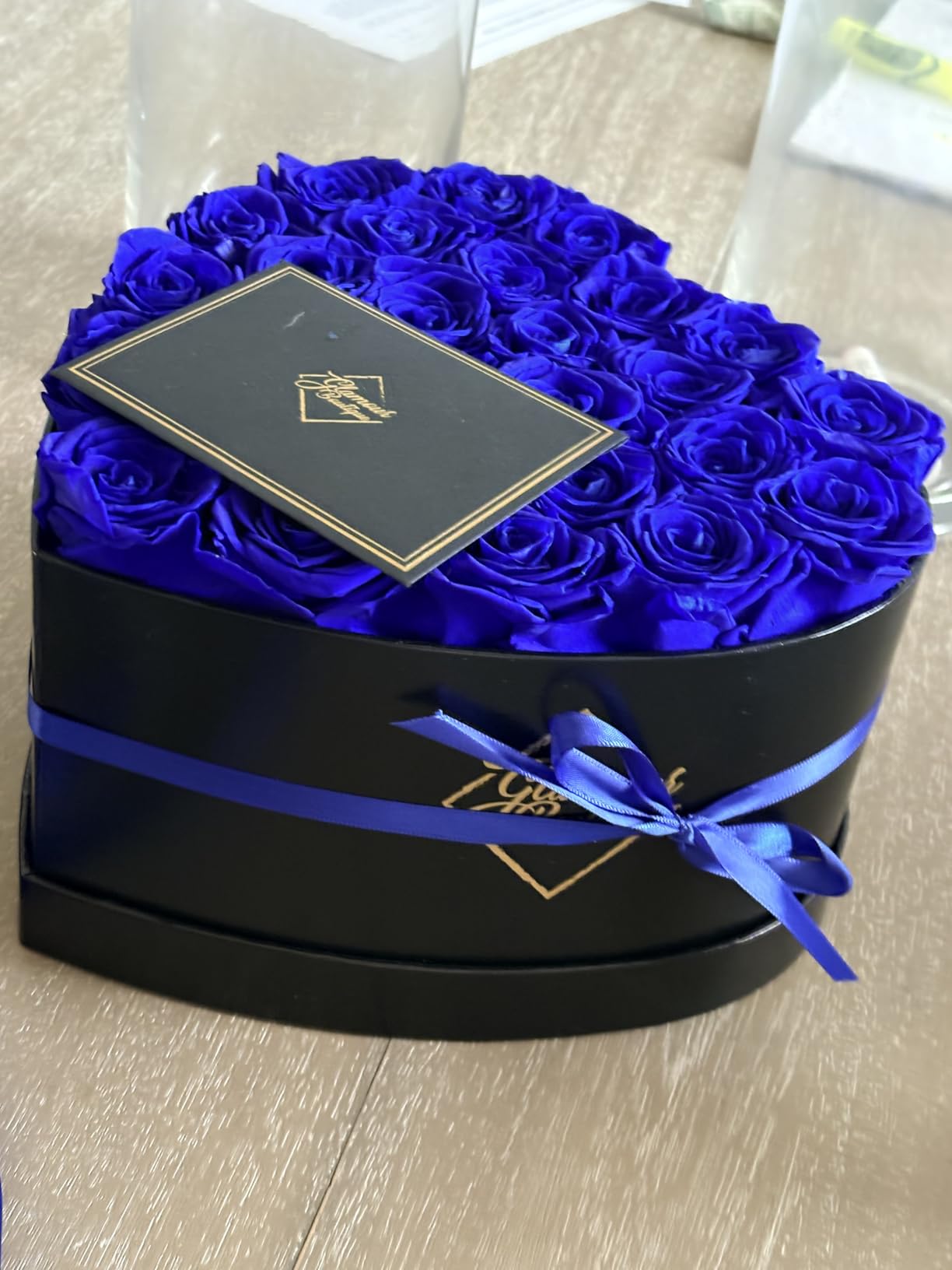 GLAMOUR BOUTIQUE 16 Flower Forever Heart Shape Box, for Mom, Eternal Preserved Roses Gifts for Her, Flowers Bouquet, for Birthday, Anniversary, Girlfriend - Red customer photo 2