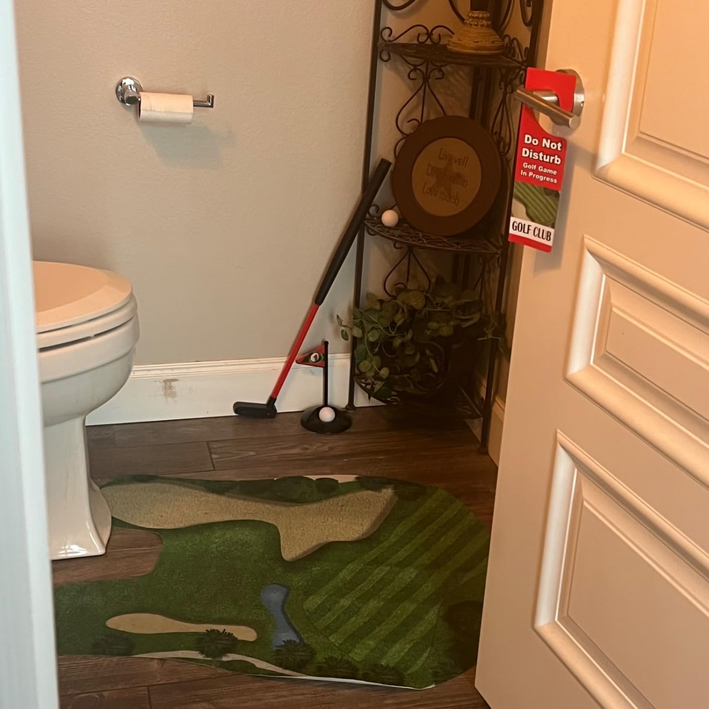 GOODLYSPORTS Toilet Golf Gag Gifts for Men, White Elephant Gifts for Adults, Mini Golf Daddy Game customer photo 2