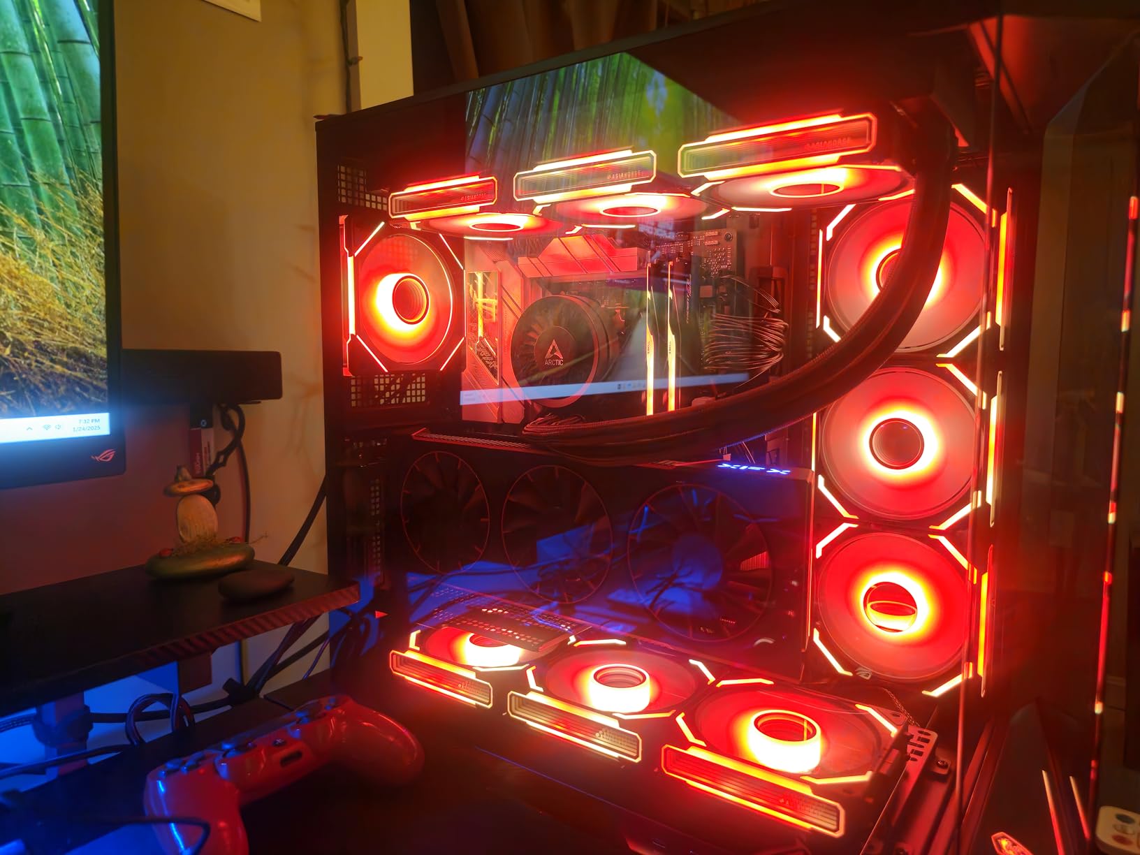 ASUS ROG STRIX X670E-A GAMING WIFI AMD X670 AM5 Ryzen 9000 8000 & 7000 ATX motherboard, 16+2 power stages, PCIe 5.0, DDR5, 4x M.2 slots with heatsink, USB 3.2 Gen 2x2, WiFi 6E, AI Cooling II customer photo 1