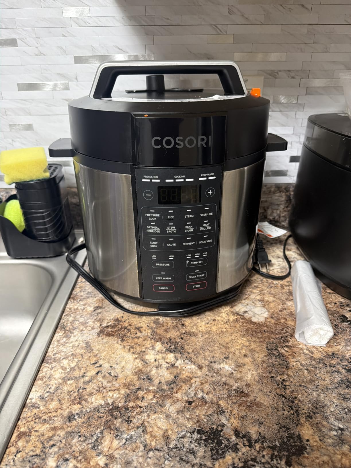 Cosori Pressure Cooker 6QT, 9-in-1, Ceramic Coating Pot, 12 Safety Features | Rice Cooker, Slow Cook, Sous Vide, Saute, Stainless Steel, 1100W, Silver customer photo 2