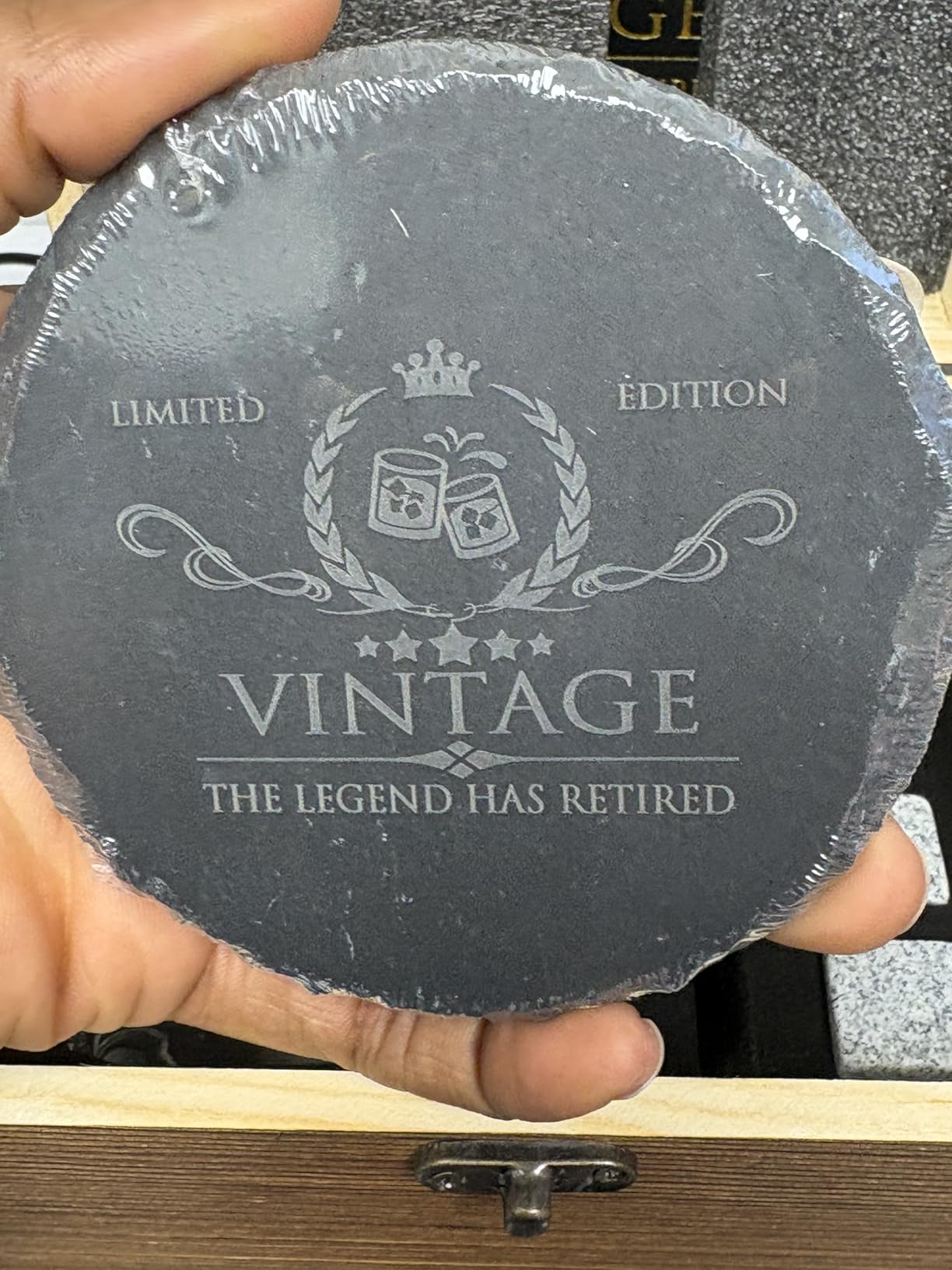 Retirement Gifts for Men Whiskey Glass Set - The Legend Has Retired 2026 - Retirement Party Decorations, Supplies customer photo 2