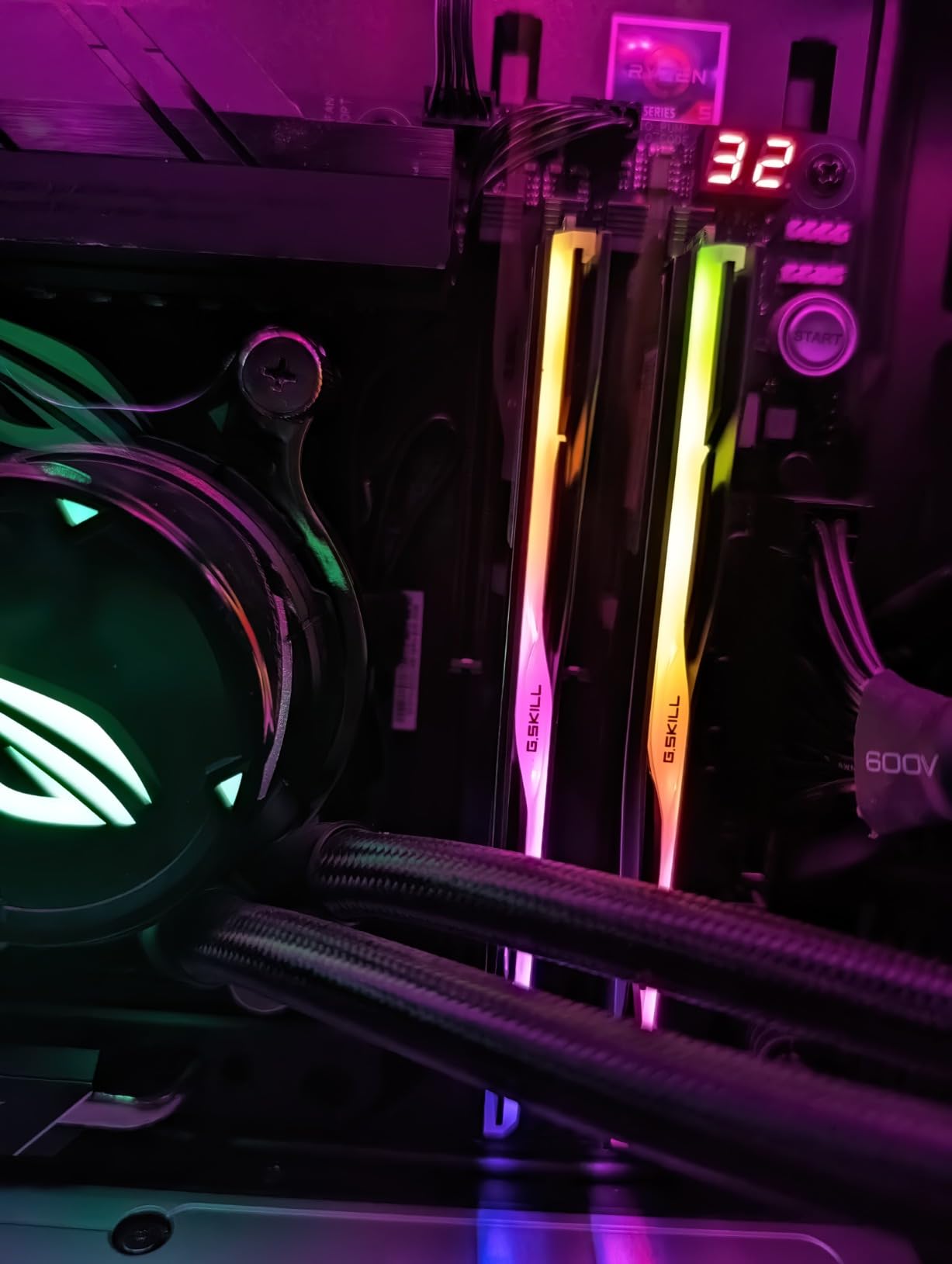 G.SKILL Trident Z5 Neo RGB Series DDR5 RAM (AMD EXPO) 64GB (2x32GB) 6000MT/s CL30-40-40-96 1.40V Desktop Computer Memory U-DIMM - Matte Black (F5-6000J3040G32GX2-TZ5NR) customer photo 1