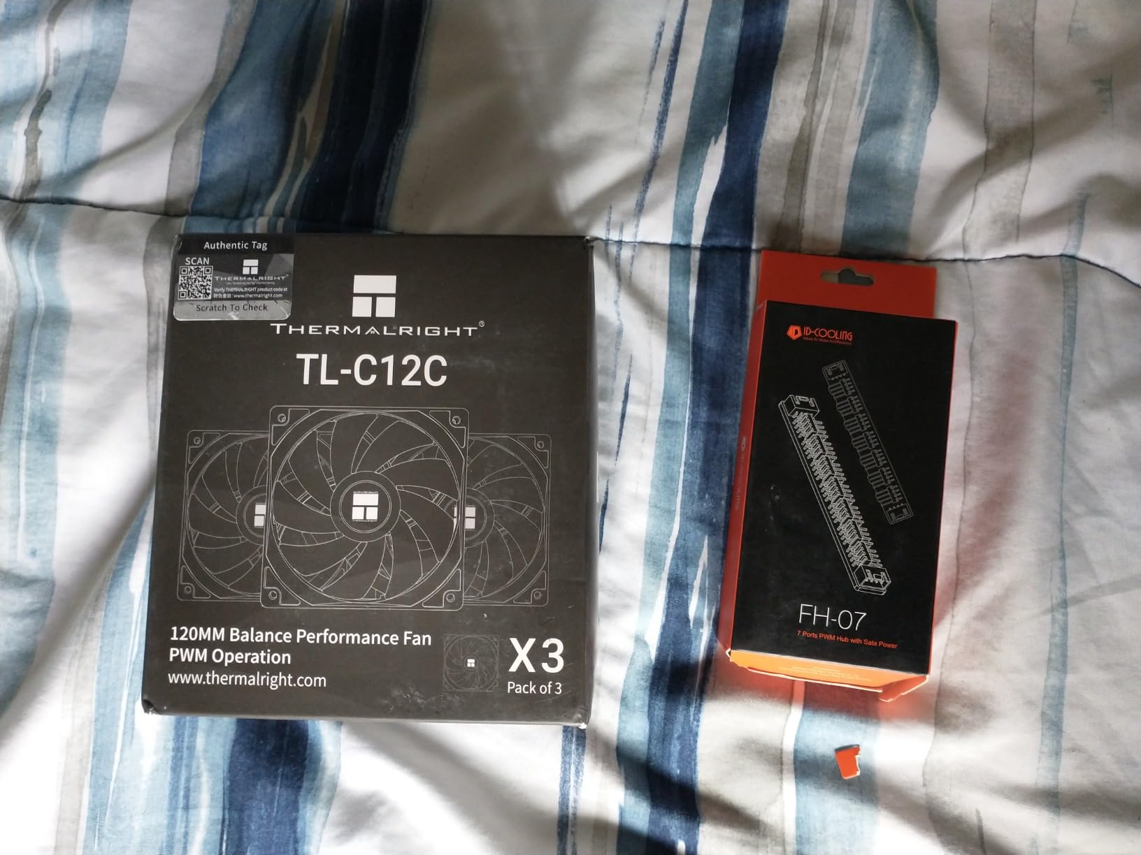 Thermalright TL-C12C X3 CPU Fan 120mm Case Cooler Fan, 4pin PWM Silent Computer Fan with S-FDB Bearing Included, up to 1550RPM Cooling (3 Quantities) customer photo 1