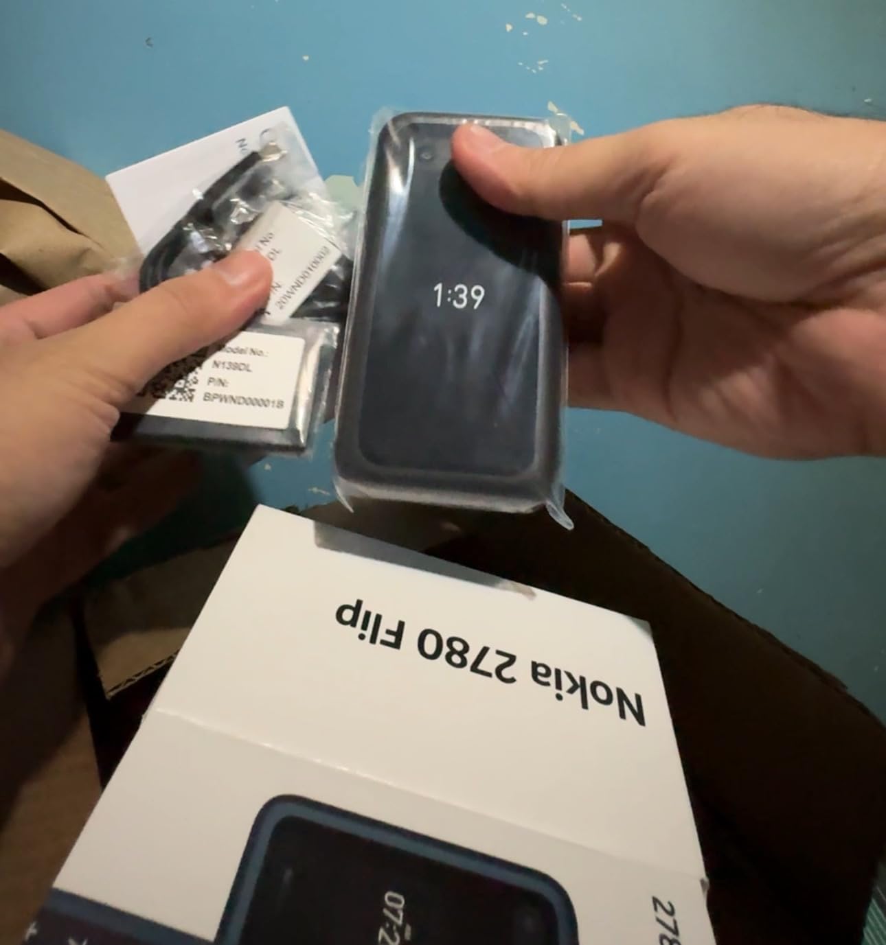 Nokia 2780 Flip | Unlocked | KaiOS | Verizon, AT&T, T-Mobile | Blue customer photo 2