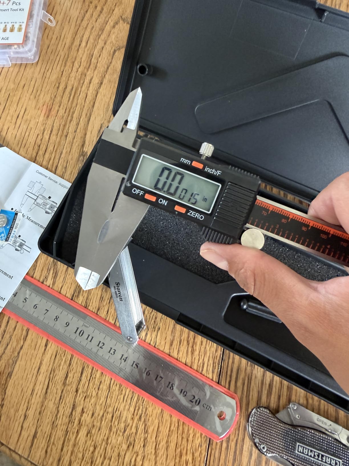 HARDELL Digital Caliper 6 Inch, Caliper Measuring Tool with Large LCD | Stainless Micrometer Calipers, Inch/mm Conversion, 4 Modes, Auto-Off and Sturdy Case. For DIY, 3D Printing and Jewelry customer photo 2