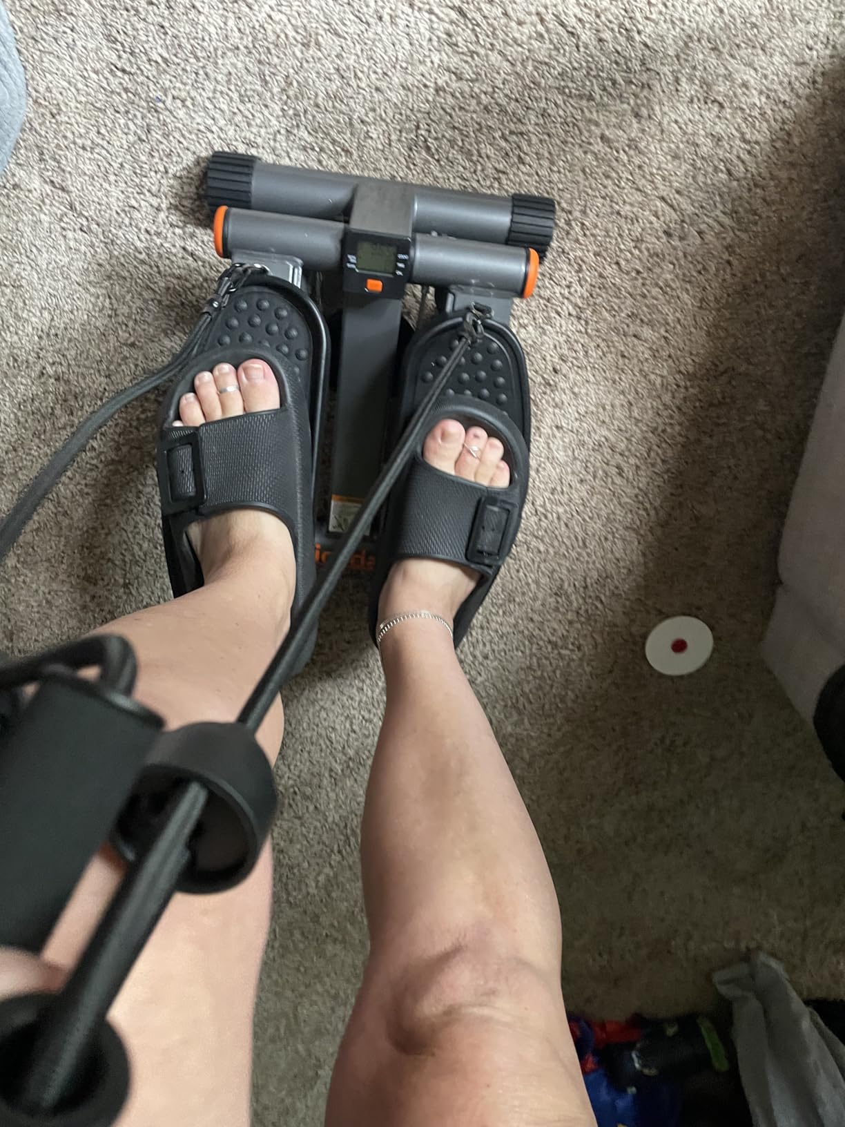 Niceday Steppers for Exercise, Stair Stepper with Resistance Bands, Mini Stepper with 300LBS Loading Capacity, Hydraulic Fitness Stepper with LCD Monitor customer photo 2