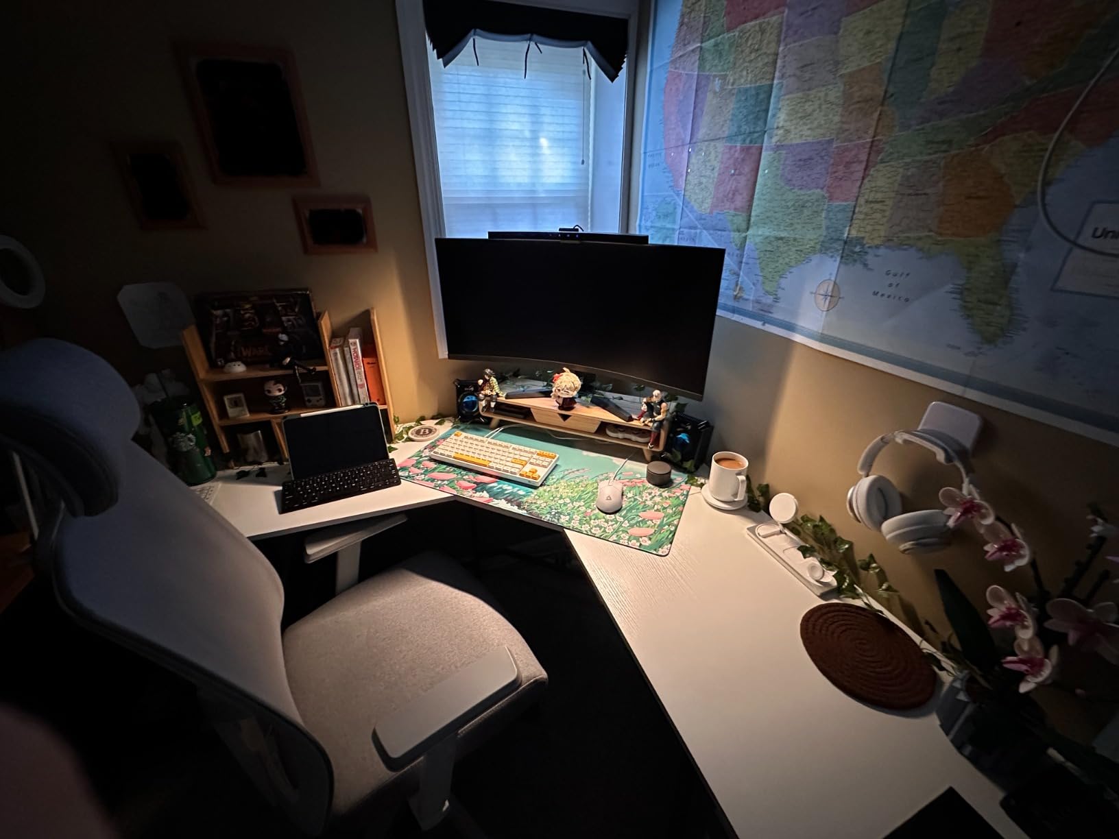 ONWAY Curved Monitor Light Bar with Wireless Remote,Monitor Auto-Dimming and Camera Base,Applicable to All Screens. No Screen Glare,for Home Office customer photo 1