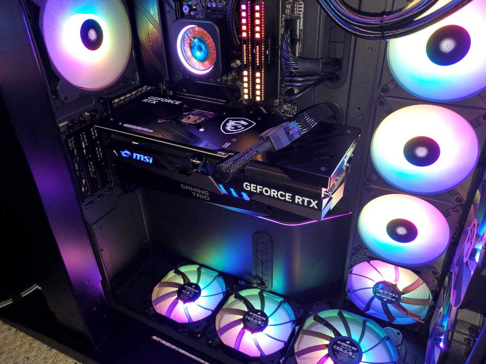 MSI Gaming GeForce RTX 4070 Ti 12GB GDRR6X 192-Bit Extreme Clock: 2760 MHz HDMI/DP Nvlink Tri-Frozr 3 Ada Lovelace Architecture Graphics Card (RTX 4070 Ti Gaming X Trio 12G) customer photo 1