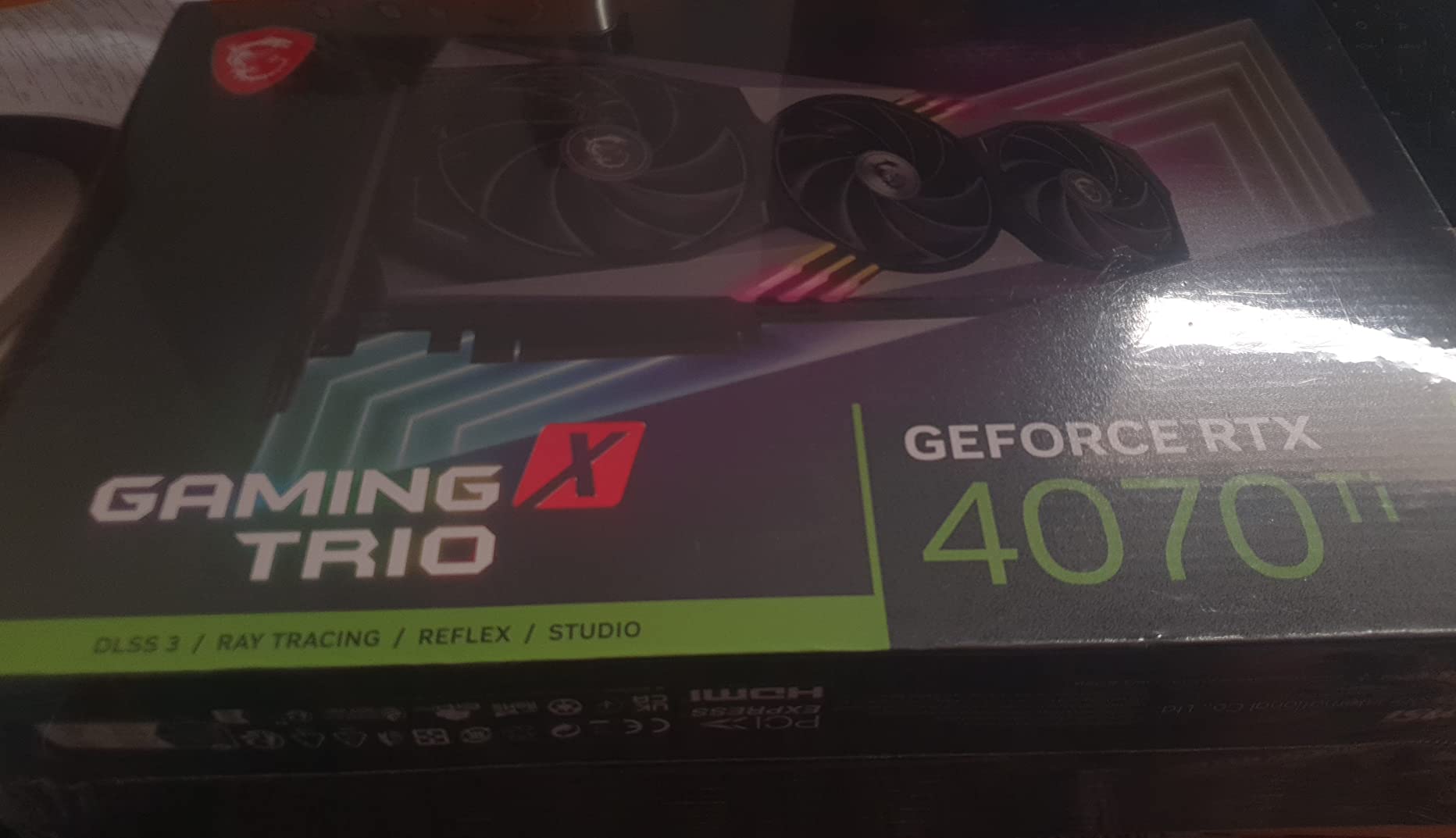 MSI Gaming GeForce RTX 4070 Ti 12GB GDRR6X 192-Bit Extreme Clock: 2760 MHz HDMI/DP Nvlink Tri-Frozr 3 Ada Lovelace Architecture Graphics Card (RTX 4070 Ti Gaming X Trio 12G) customer photo 2