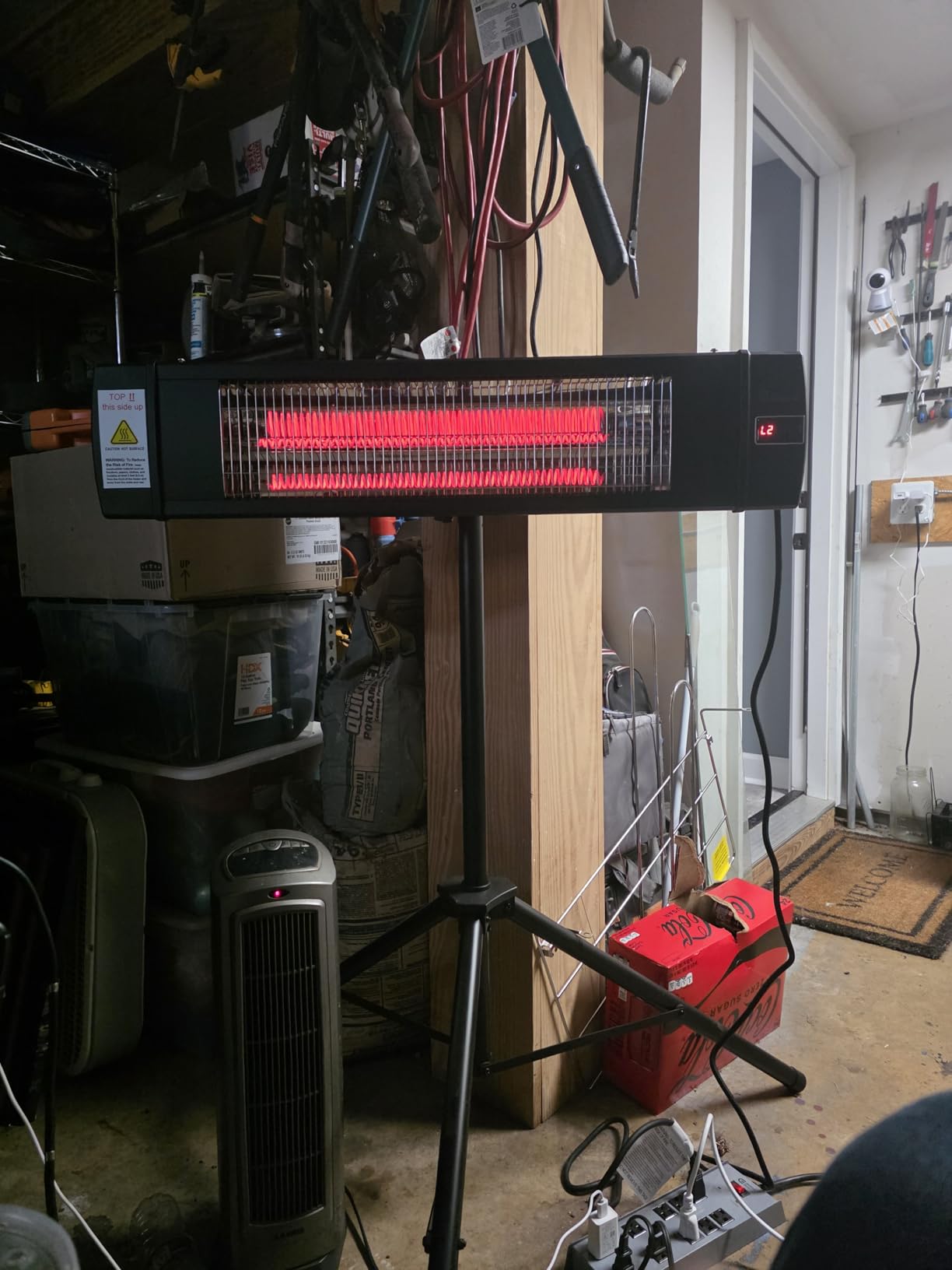 DR. INFRARED HEATER Portable Infrared Indoor and Outdoor Space Heater for Patio, Garage, Commercial & Residential With Remote Control, With Thermostat, Black customer photo 2