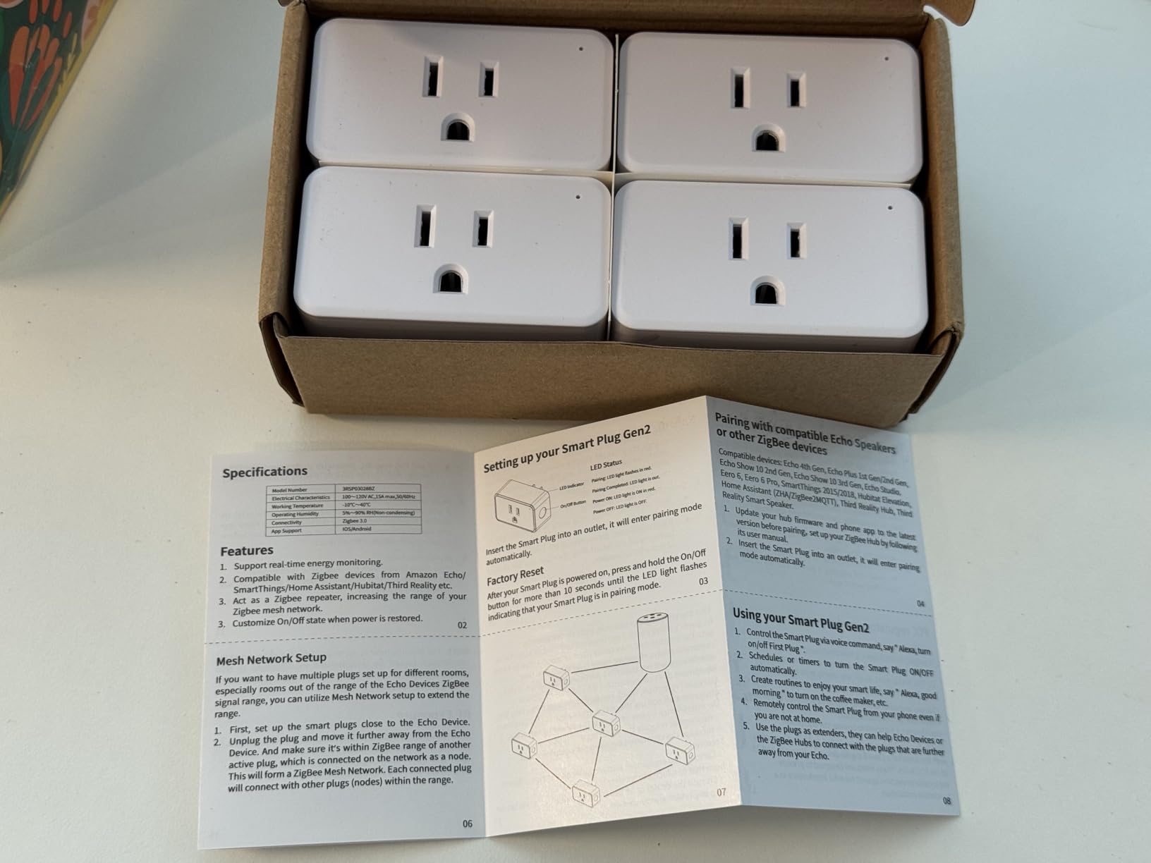 THIRDREALITY ZigBee Smart Plug 4 Pack with Real-time Energy Monitoring, 15A Outlet, Zigbee Repeater, ETL Certified, ZigBee Hub Required, Work with Home Assistant, Compatible Echo Devices and SmartThings customer photo 2