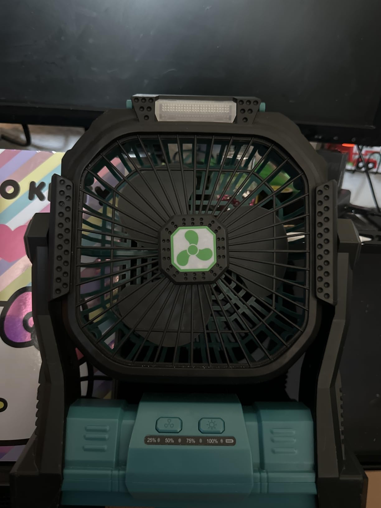 Portable Fan Rechargeable, 20000mAh Cordless Battery Powered Fan with LED Lantern Battery Operated for Travel Bedroom Home Camping Tent Office Beach Desk Fishing Table customer photo 2
