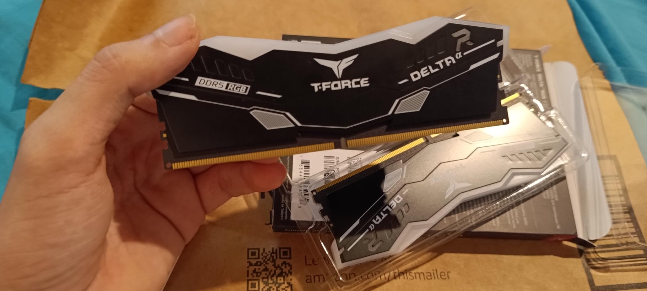 TEAMGROUP T-Force Delta Alpha RGB DDR5 RAM 32GB Kit (2x16GB) 6000MHz CL38 Desktop Memory - Black customer photo 1