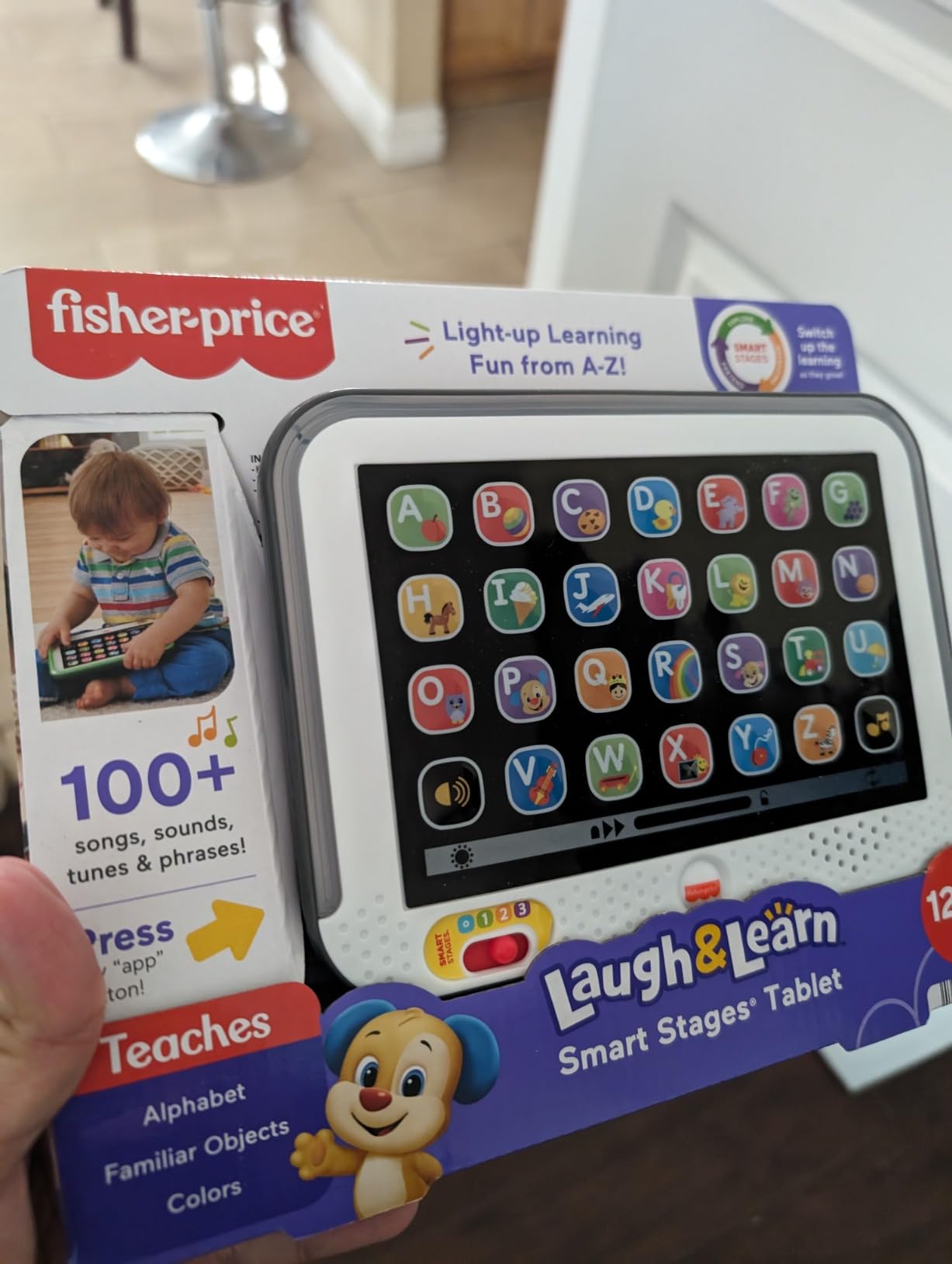 Fisher-Price Toddler Learning Toy Laugh & Learn Smart Stages Tablet, Ages 1+ Years customer photo 2