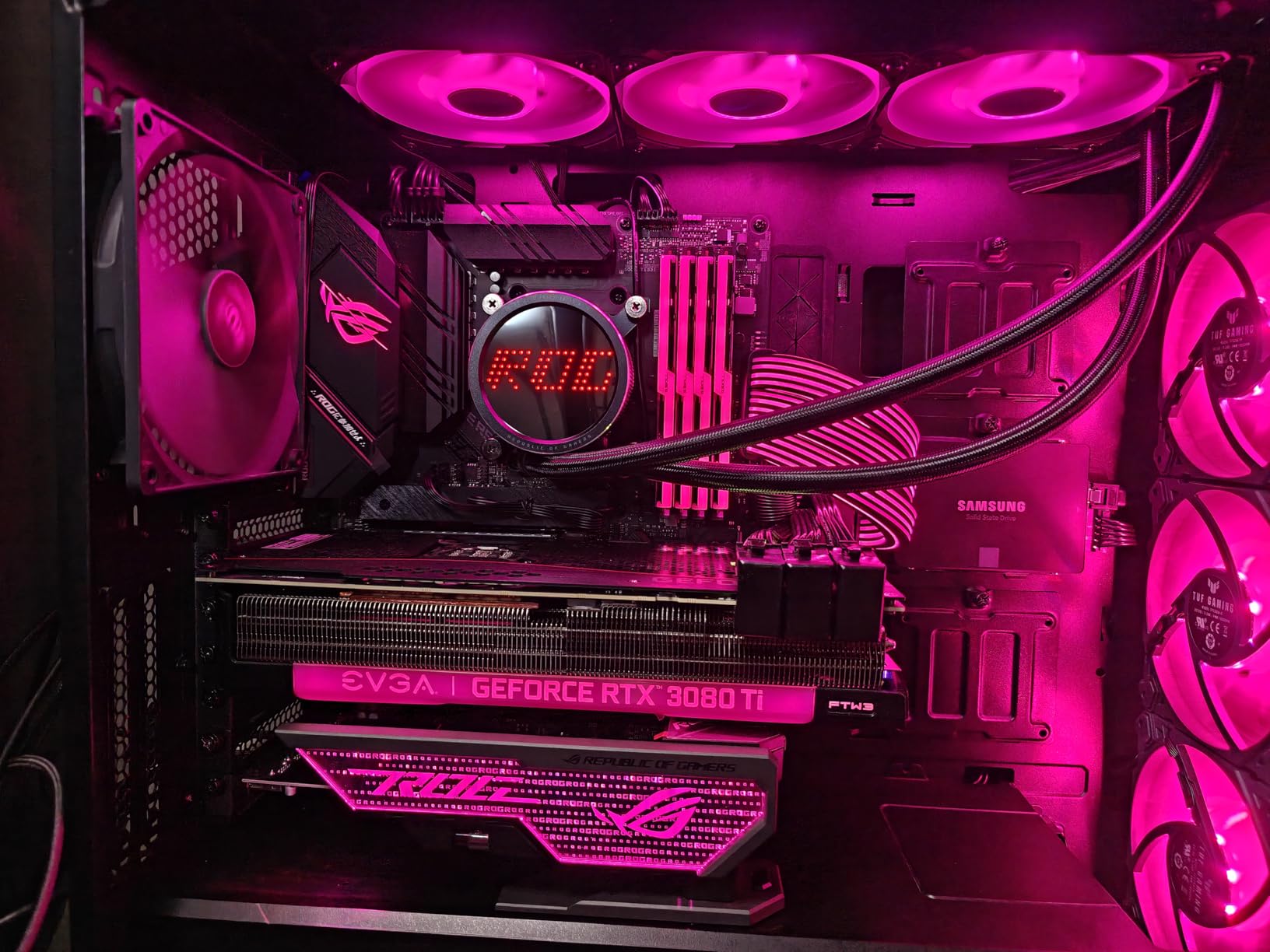 ASUS ROG RYUO III 360 ARGB White Edition All-in-one AIO Liquid CPU Cooler 360mm Radiator, Asetek 8th gen Pump Solution, Anime Matrix LED Display and ROG AF 12S ARGB Fan., 6 Year Warranty customer photo 2