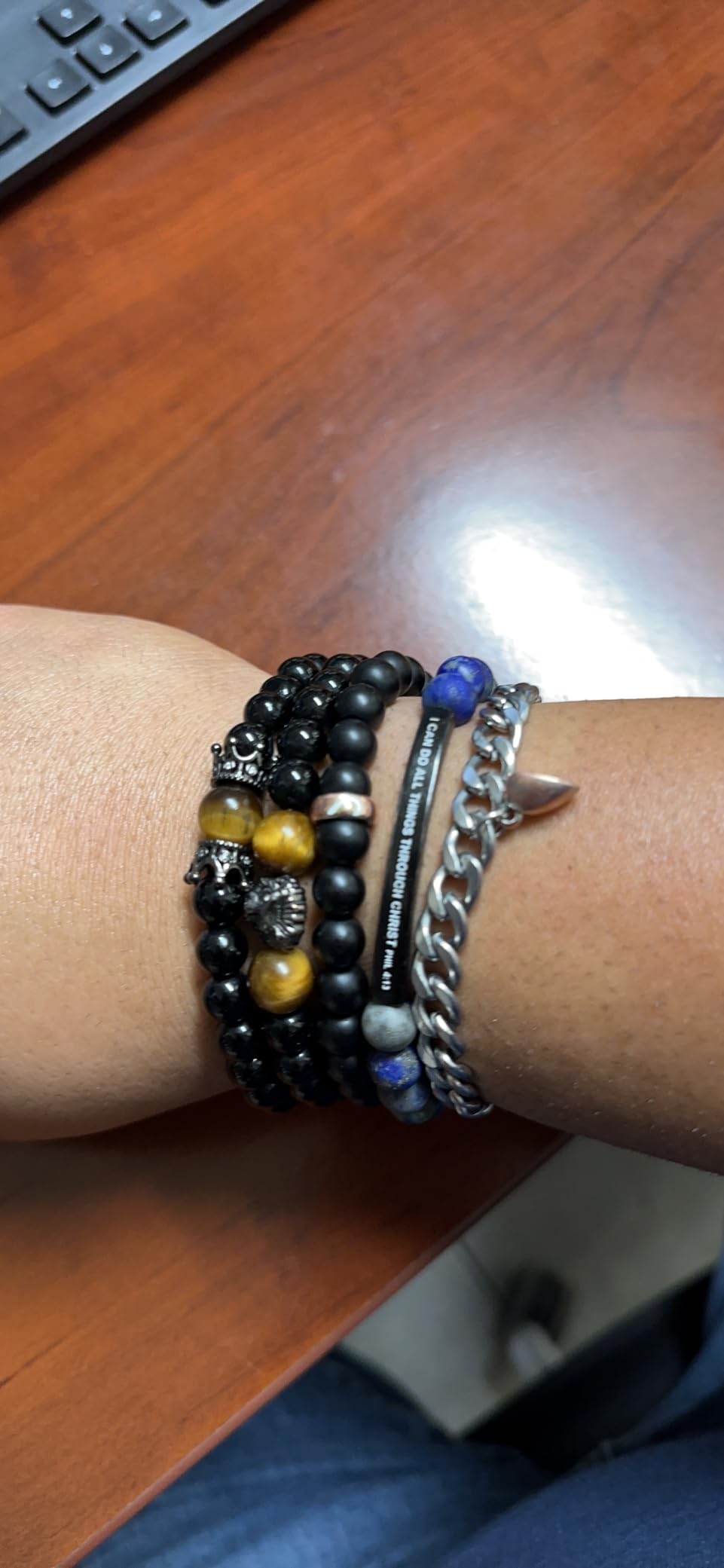 UNGENT THEM Couples Rings Anniversary Bracelets, Gifts for Girlfriend Wife customer photo 2