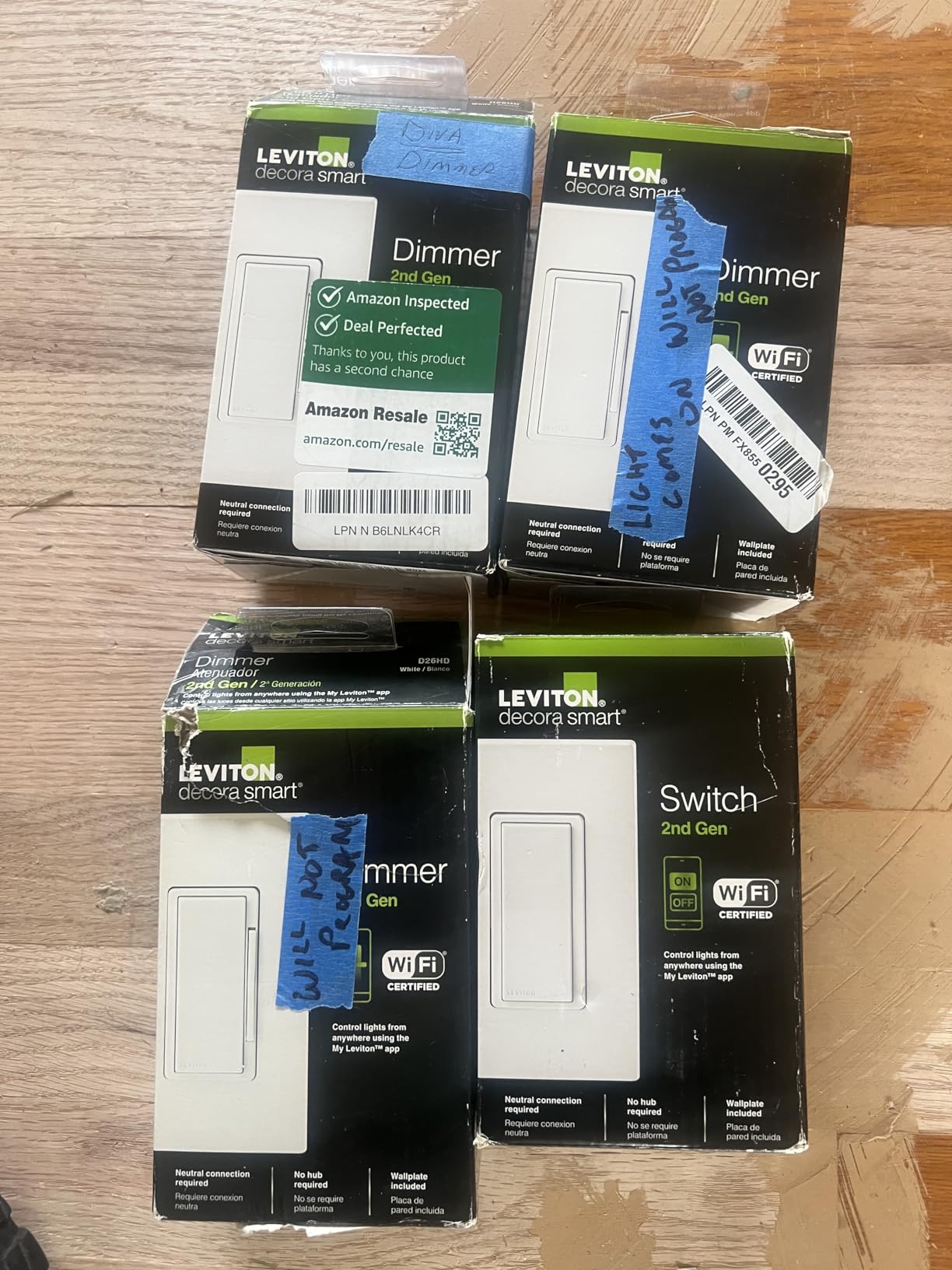 Leviton Decora Smart Dimmer Switch, Wi-Fi 2nd Gen, Neutral Wire Required, Works with Matter, Alexa, Google Assistant, Apple Home/Siri, Wired or Wireless 3-Way, D26HD-1RW, White customer photo 2