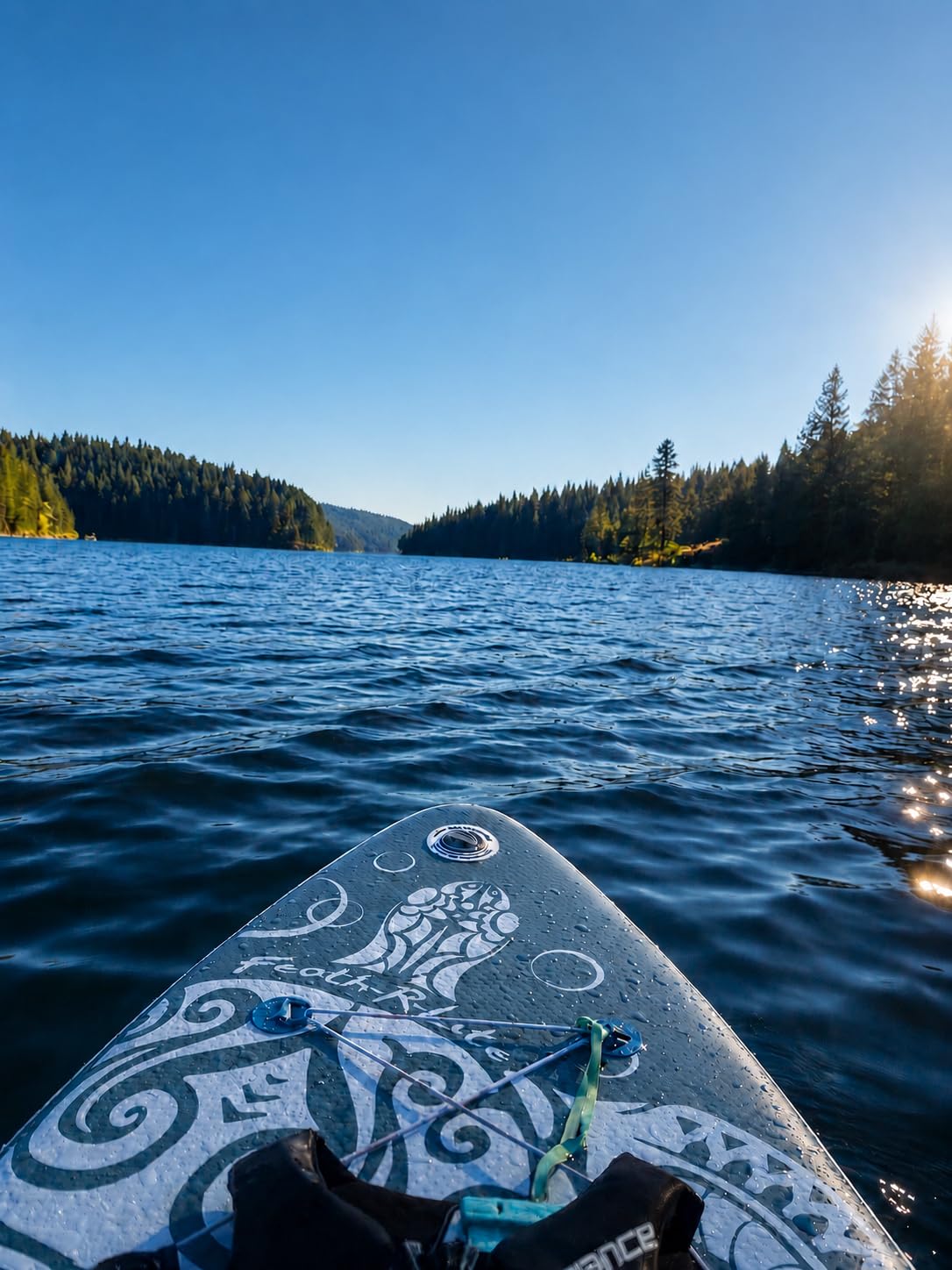 FEATH-R-LITE Inflatable Ultra-Light 11'/10'6''Stand Up Paddle Board for All Skill Levels with Premium SUP Paddleboard Accessories,Non-Slip Comfort Deck for Youth & Adults customer photo 1